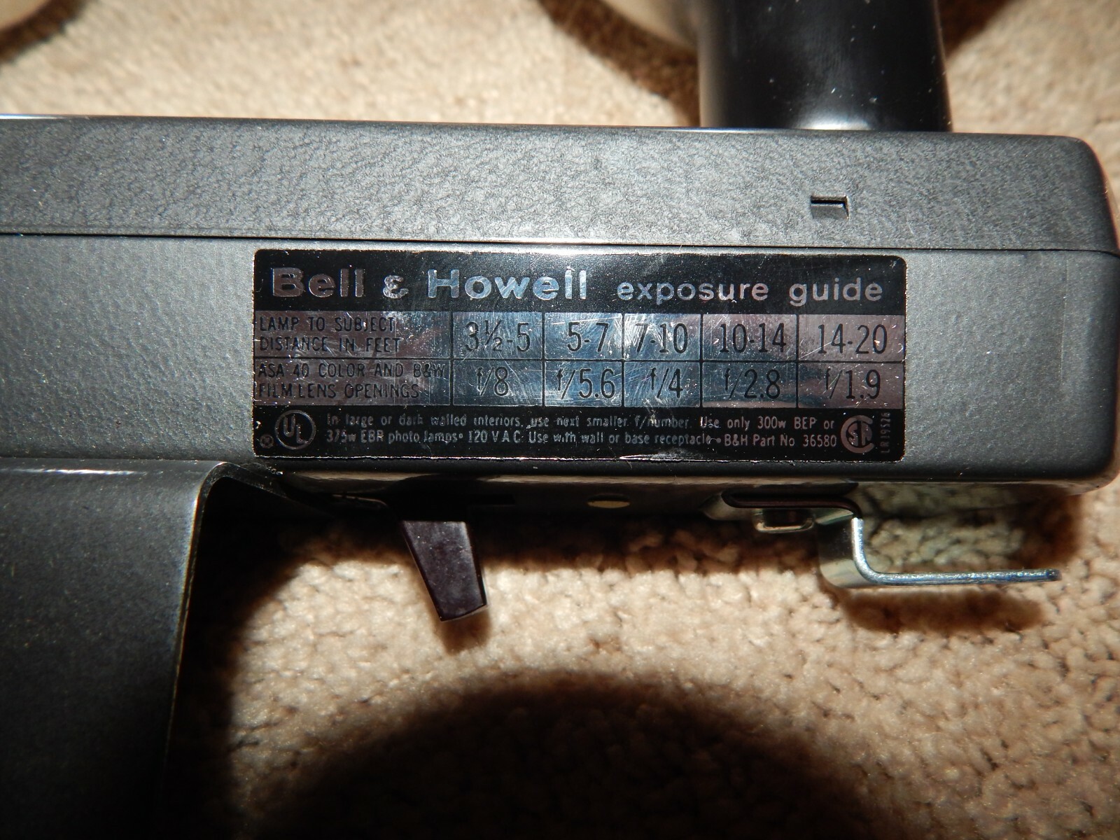 Vintage Bell & Howell Two Bulb Lighting Photo Equipment w/ Box Fully Functioning