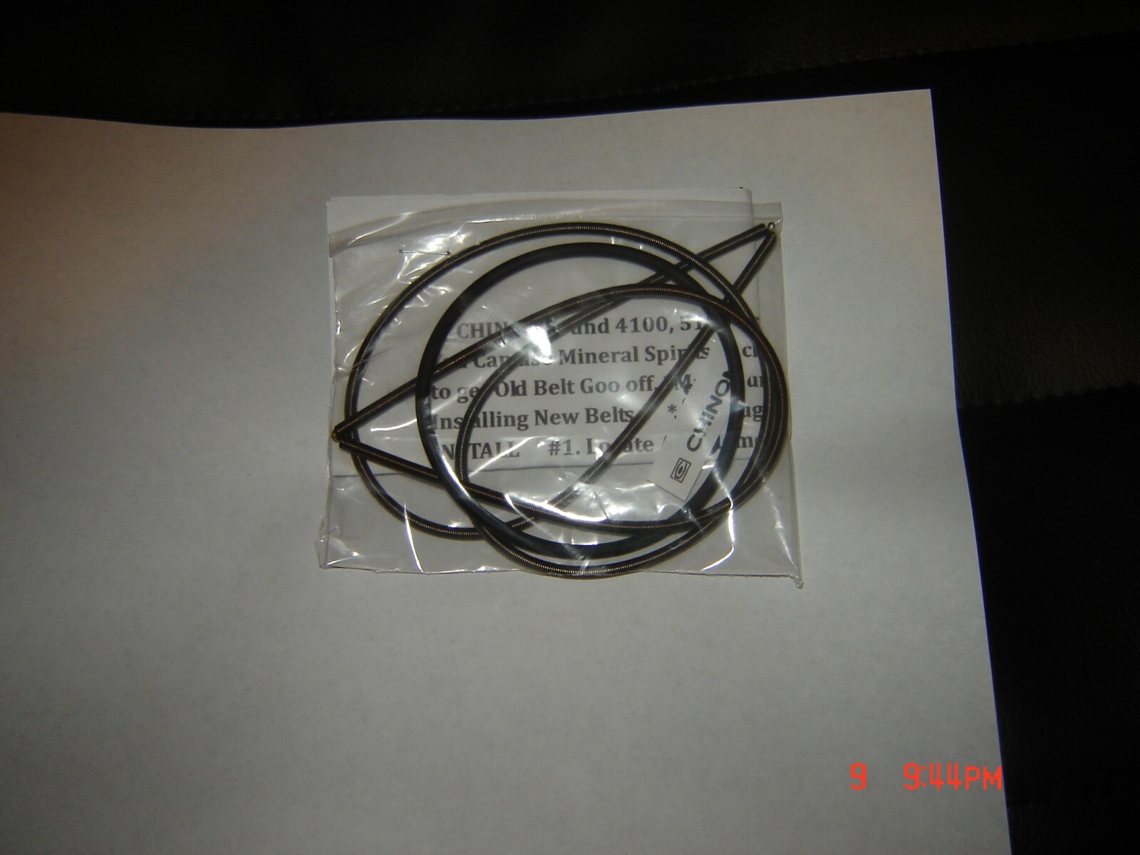 CHINON 5100 Projector Belts, 3 Belt Complete Set, & Install Instructions, New