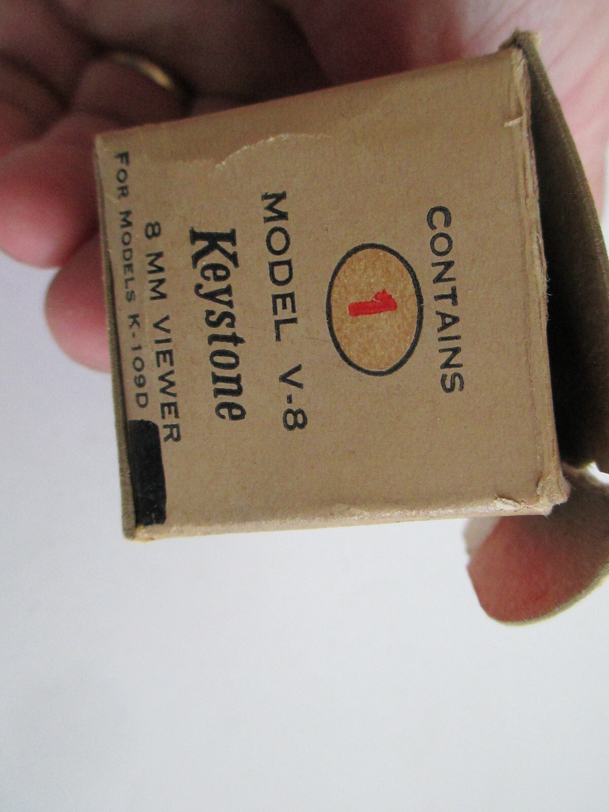 Vintage Keystone No. V-8 8mm Film Viewer in box for Models K-109 + K-108 B5