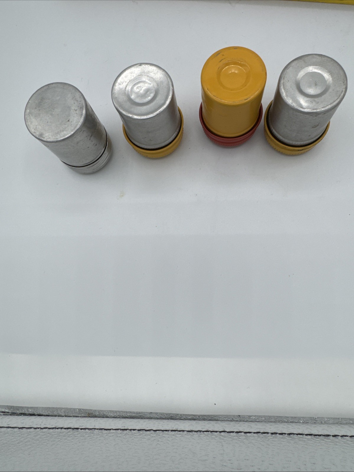 Vintage Film Canisters aluminum With Lids Lot Of 4