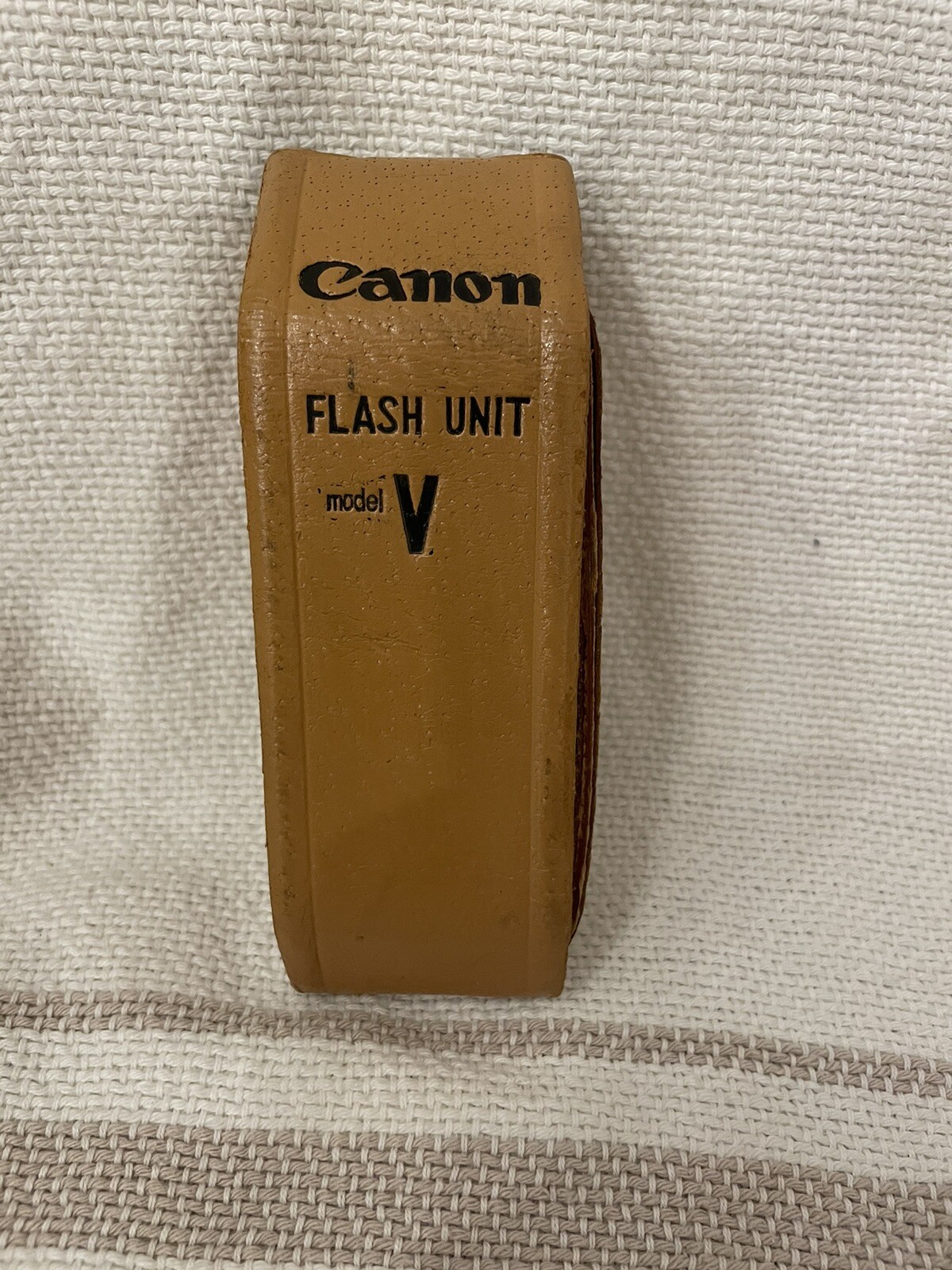 Canon Flash UNIT MODEL V2 Vintage Made in Japan Leather Case & Guide
