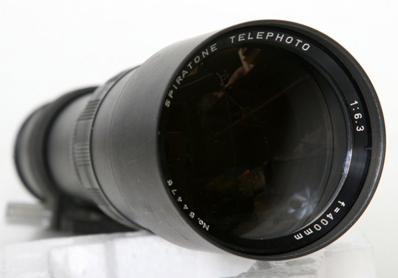 Spiratone 400mm f6.3 Telephoto Lens Stop Down T-Mount With M42 Screw Mount
