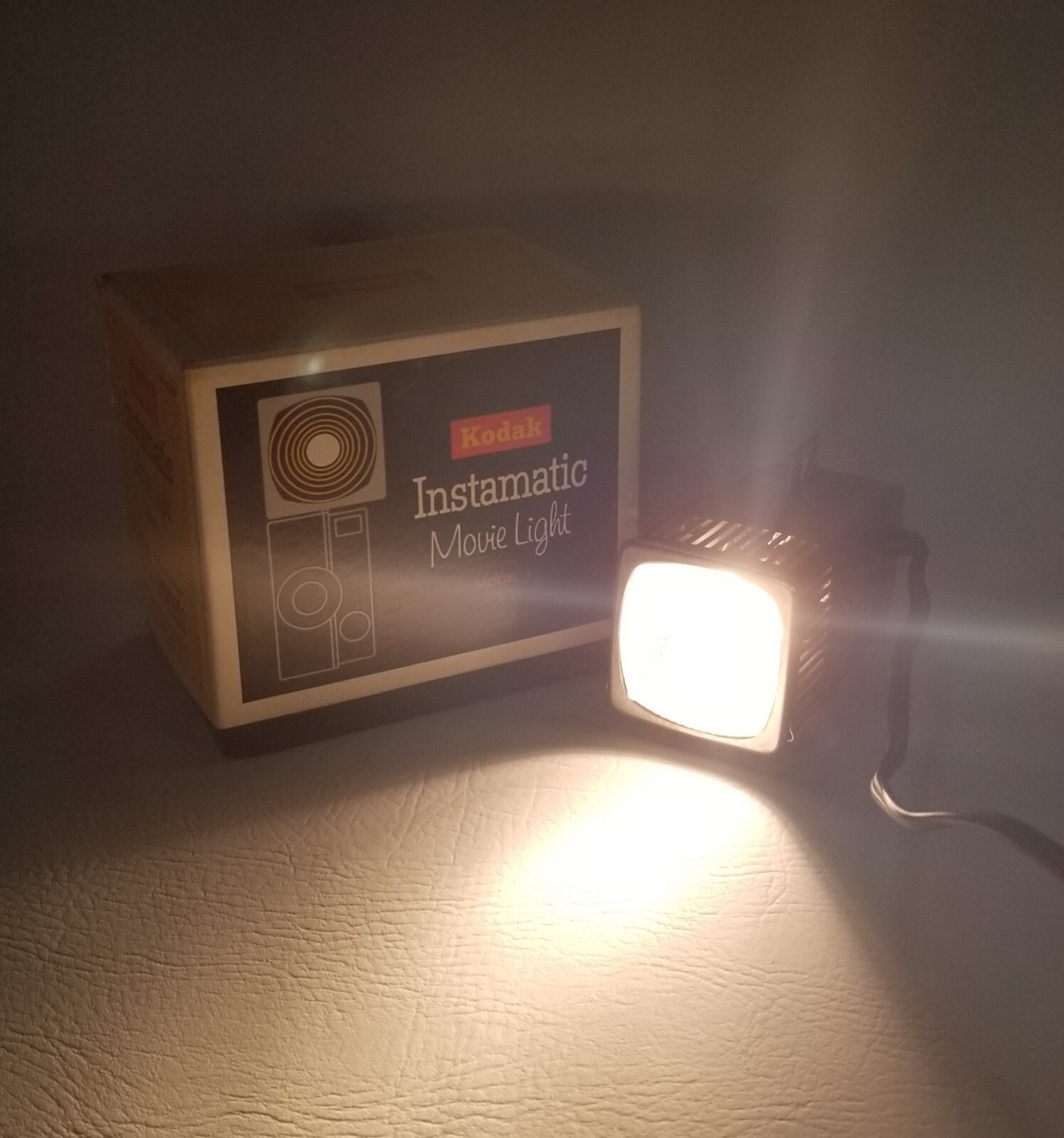 Kodak Instamatic Movie Studio Light Model 1 Original Box And Istructions Tested