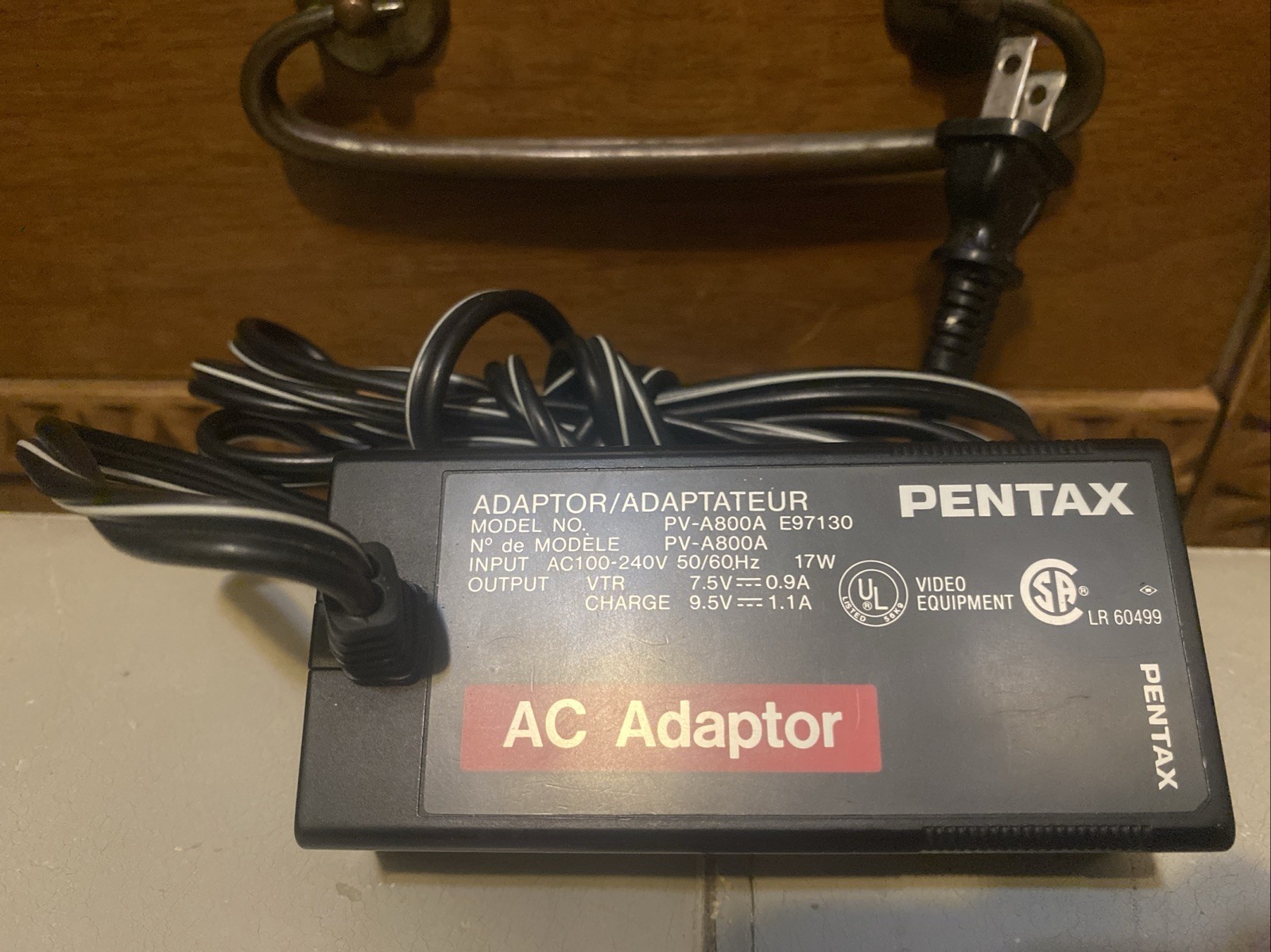 Pentax Camera Equipment Replacement Power Adapter Repair Missing Model PV-A800A