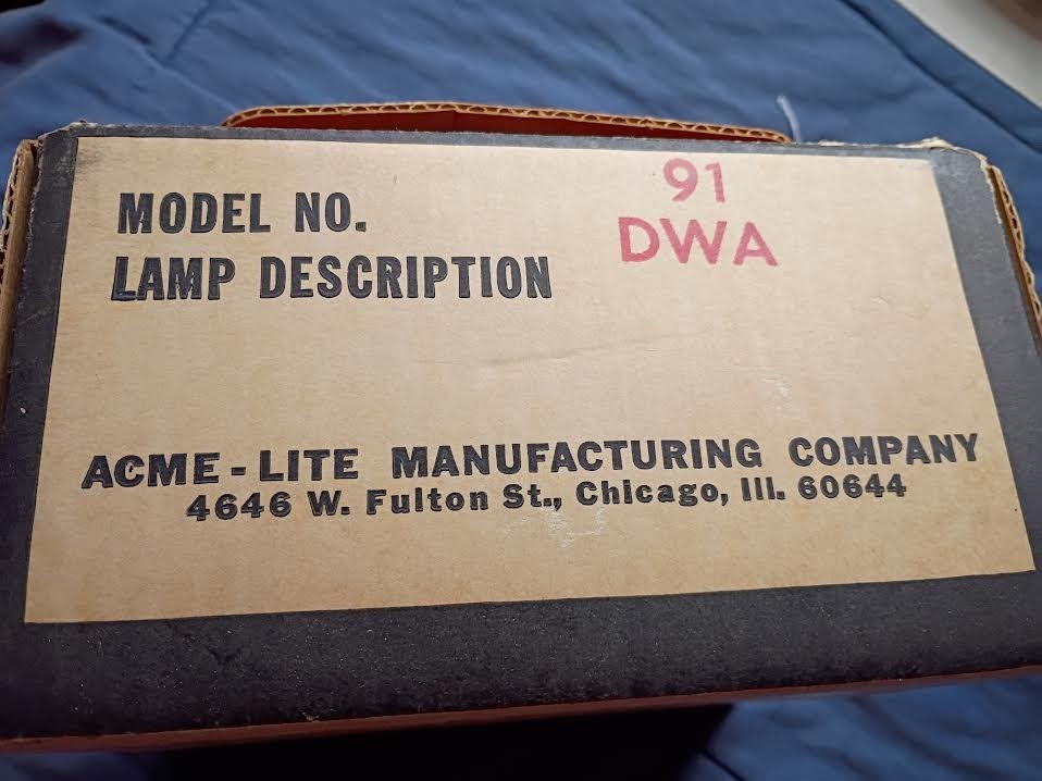 Vintage GE Top mount Camera-lite 91 Acme Lite Movie Camera Light For Super 8