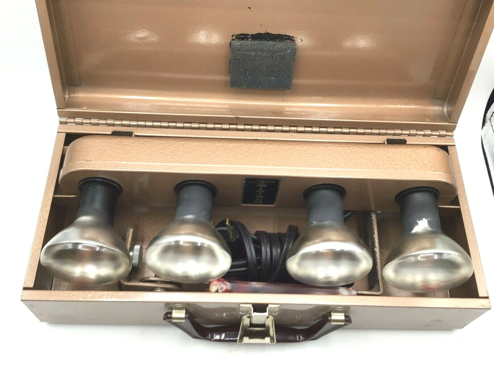 LOGAN Mini Movie Light Box Bar detachable Lucite handle in Case & 4 bulbs works