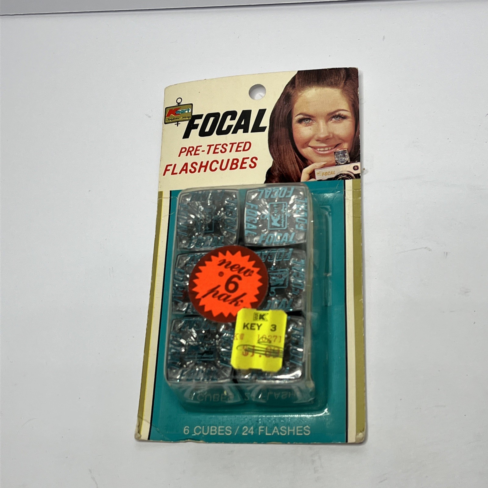 Vintage Kmart Focal Flashcubes 6 Cubes Flashes New Old Stock Camera