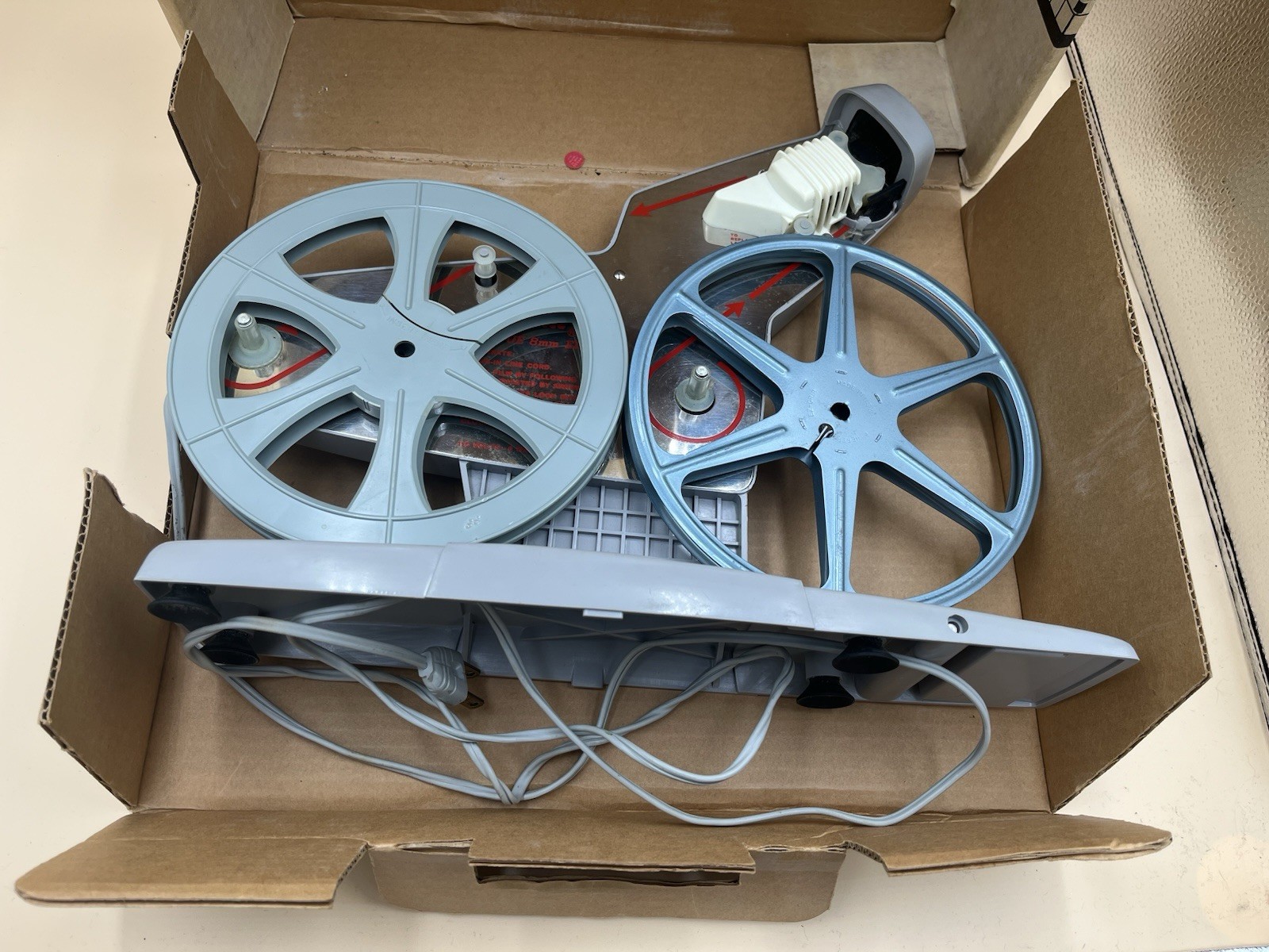 Vintage Hudson HPI 8mm Quik Splice MOVIE EDITOR 2 Reels Original Box Turns On