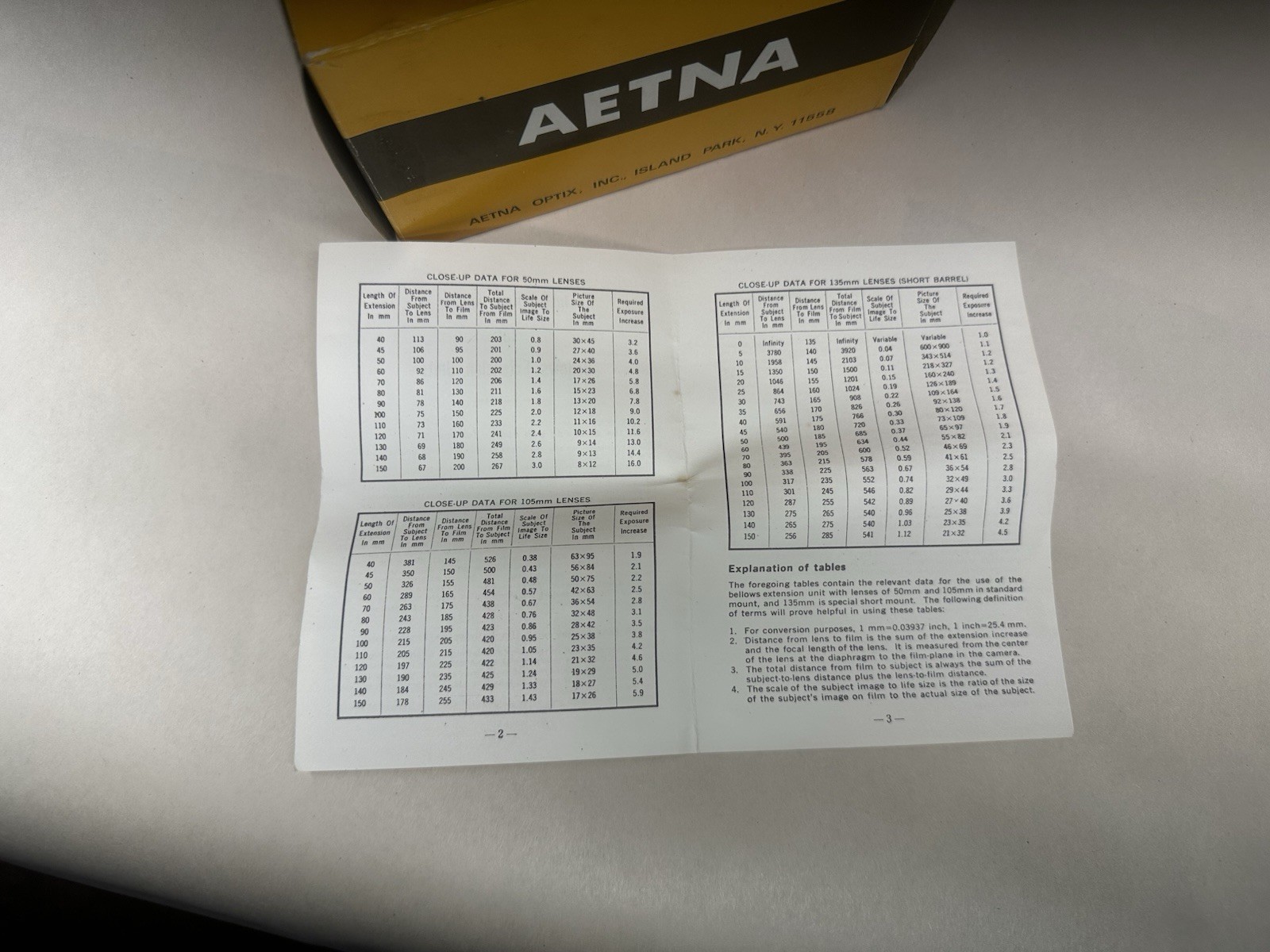 Aetna Dual Track Bellows for Pentax 35mm Film Camera Vintage Lens Adapter