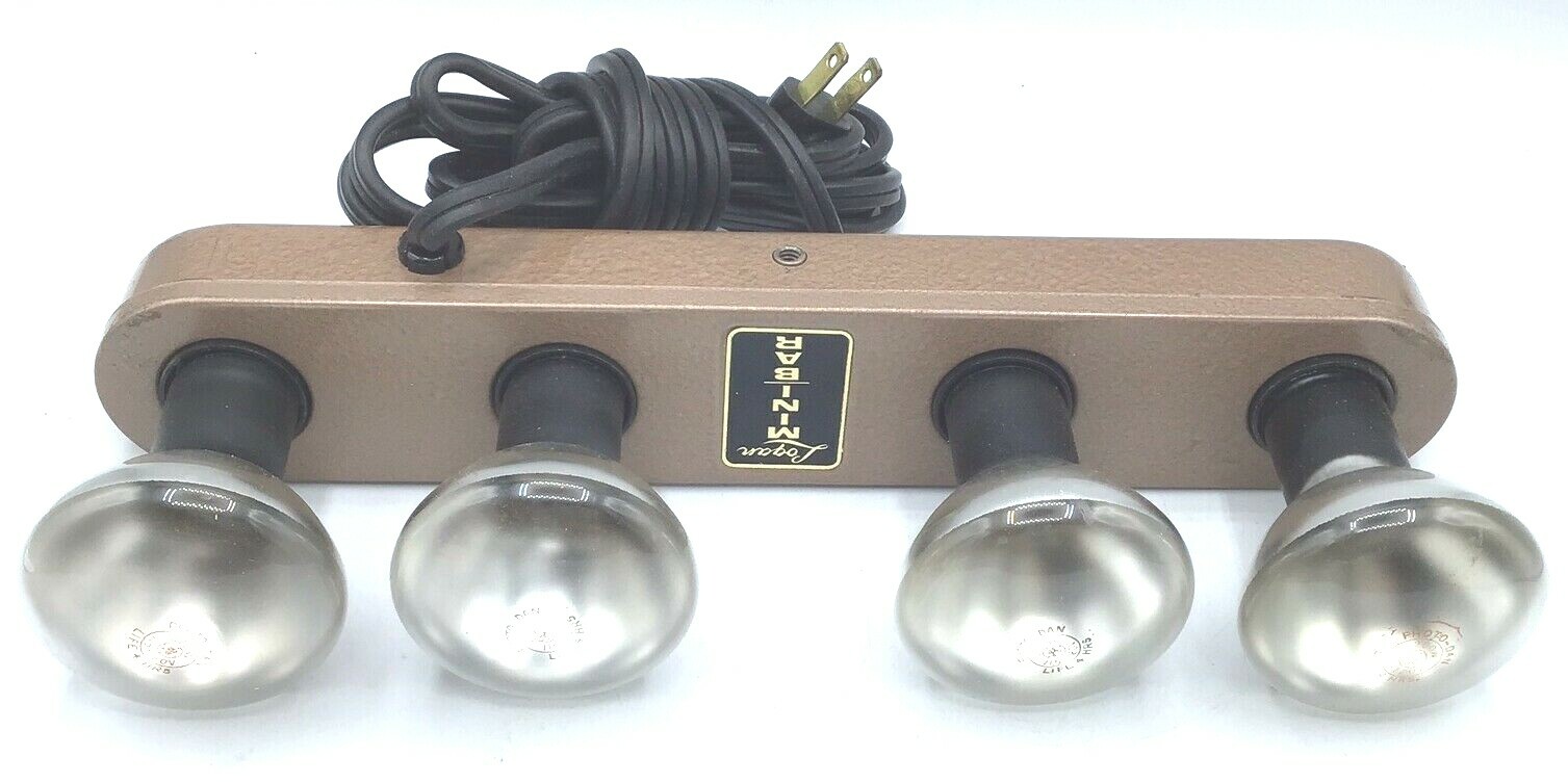 LOGAN Mini Movie Light Box Bar detachable Lucite handle in Case & 4 bulbs works