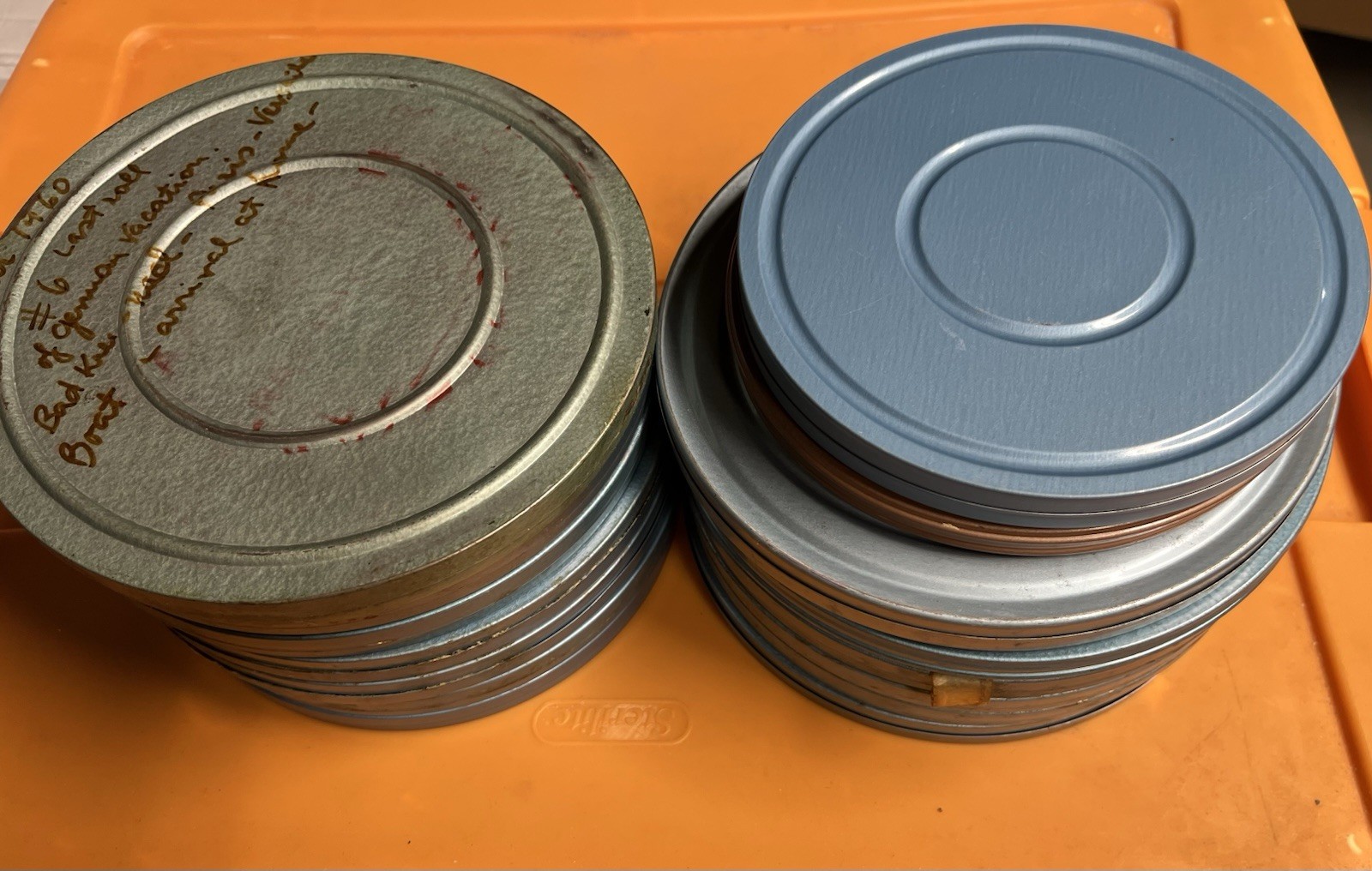 Lot of 15 6” & 7” Film Reel Home Videos 1960s Germany Bushkill Falls Key West