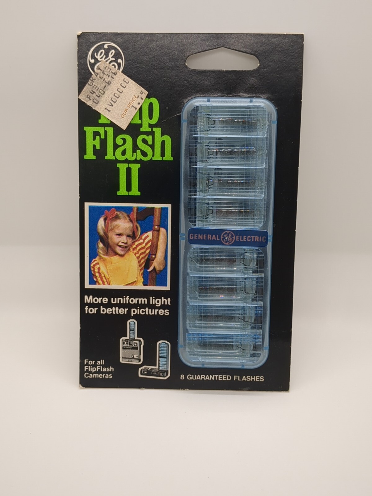 Vintage GE 8 Pack Flip Flash II Camera Flash Bulbs for Kodak Sealed