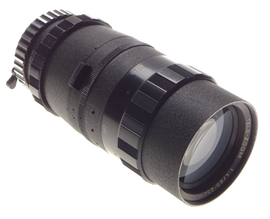Enna tele-zoom lens 1:4 85-250mm 42mm thread mount original leather keeper