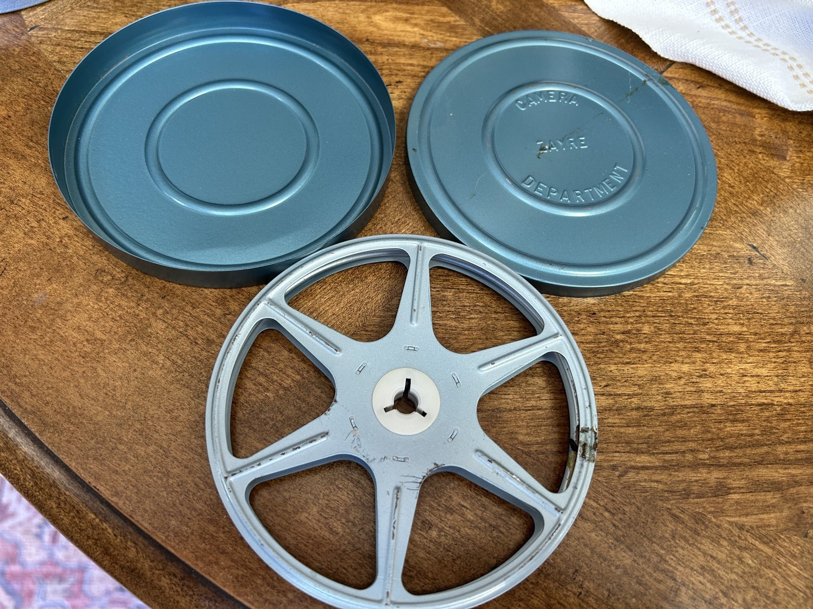 Vintage Zayre Film Storage can or Canister with reel