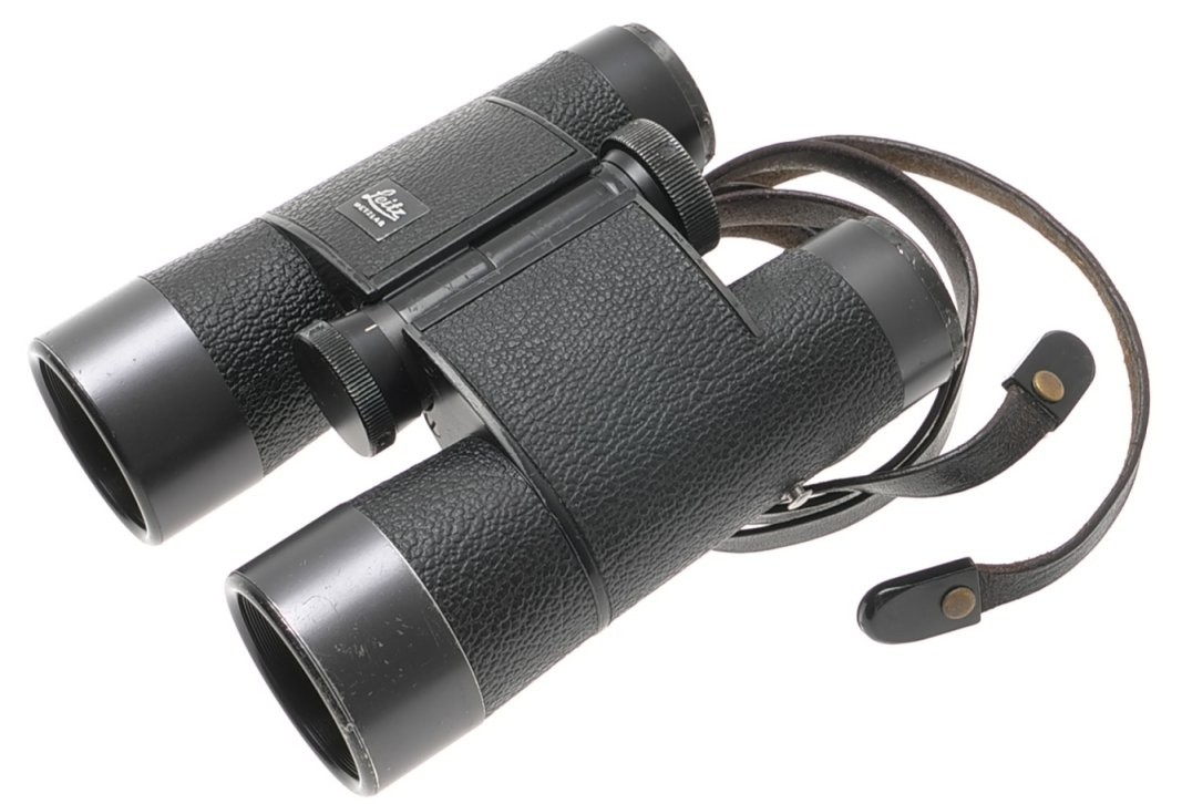 LEICA 7×35 B TRINOVID LEITZ BINOCULARS BLACK CASE STRAPS USED OPTICS 150m/1000