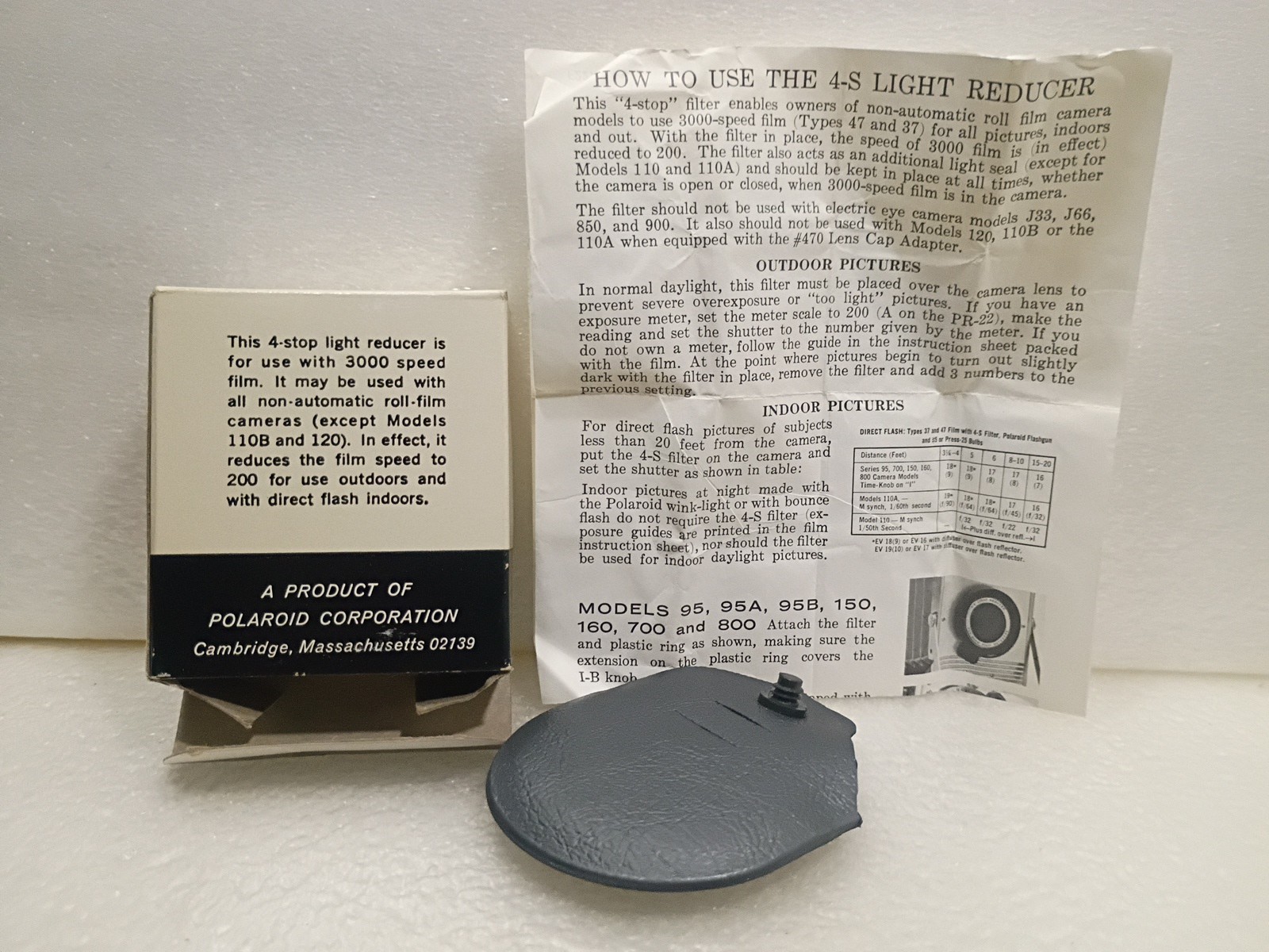 Polaroid 4-Stop Filter #451 ~ Perfect Condition ~ See Manual In Attached Photos