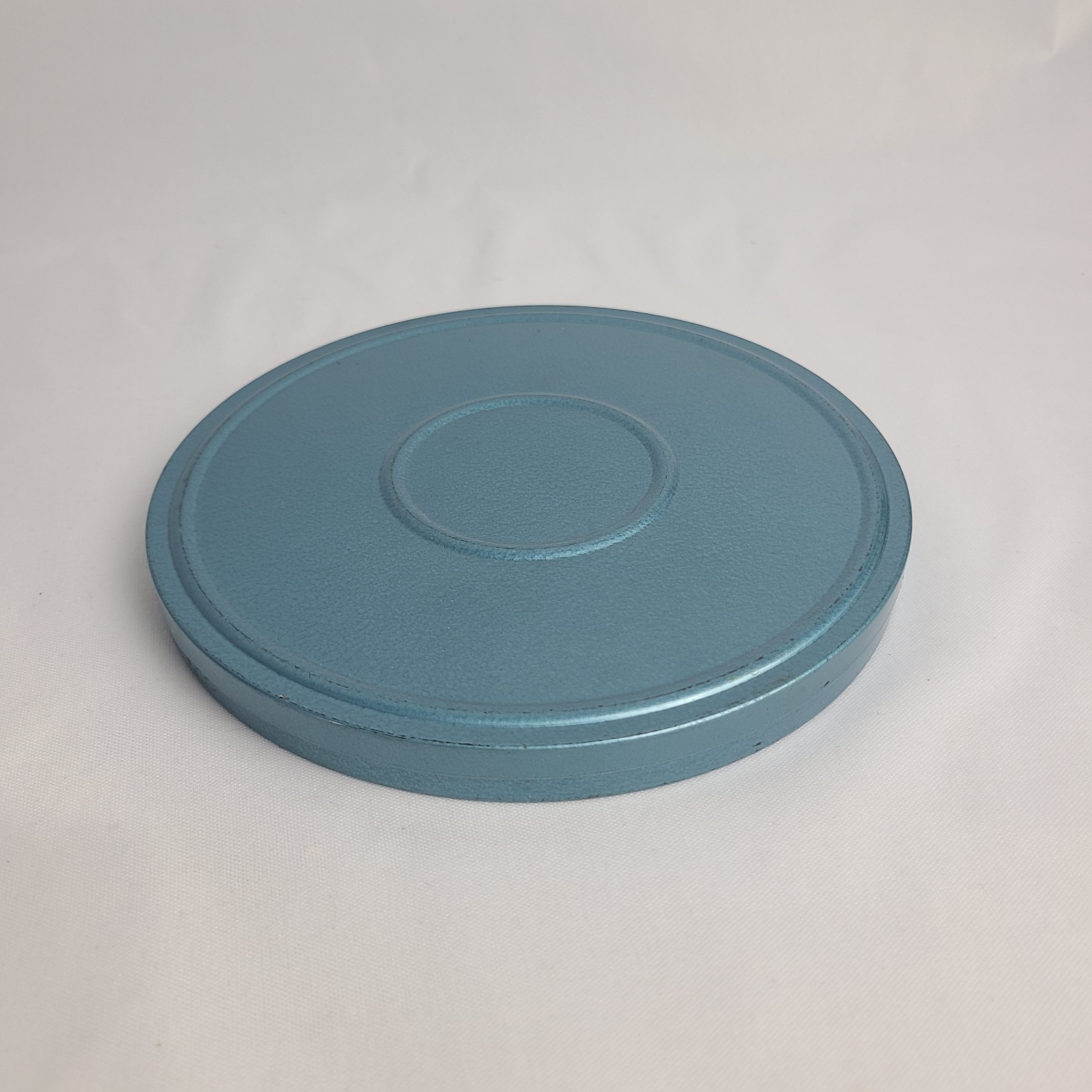 Compco Corp 8mm Film Reel in Metal Cannister Can Case Light Blue Vintage Movie
