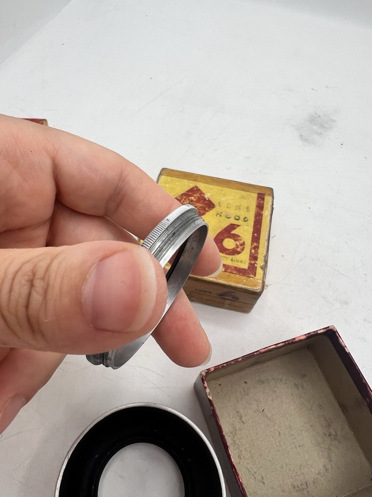 Lot Of Vintage Kodak,Planolite, Camera Accessories Filters, Adapters, Lens Hood