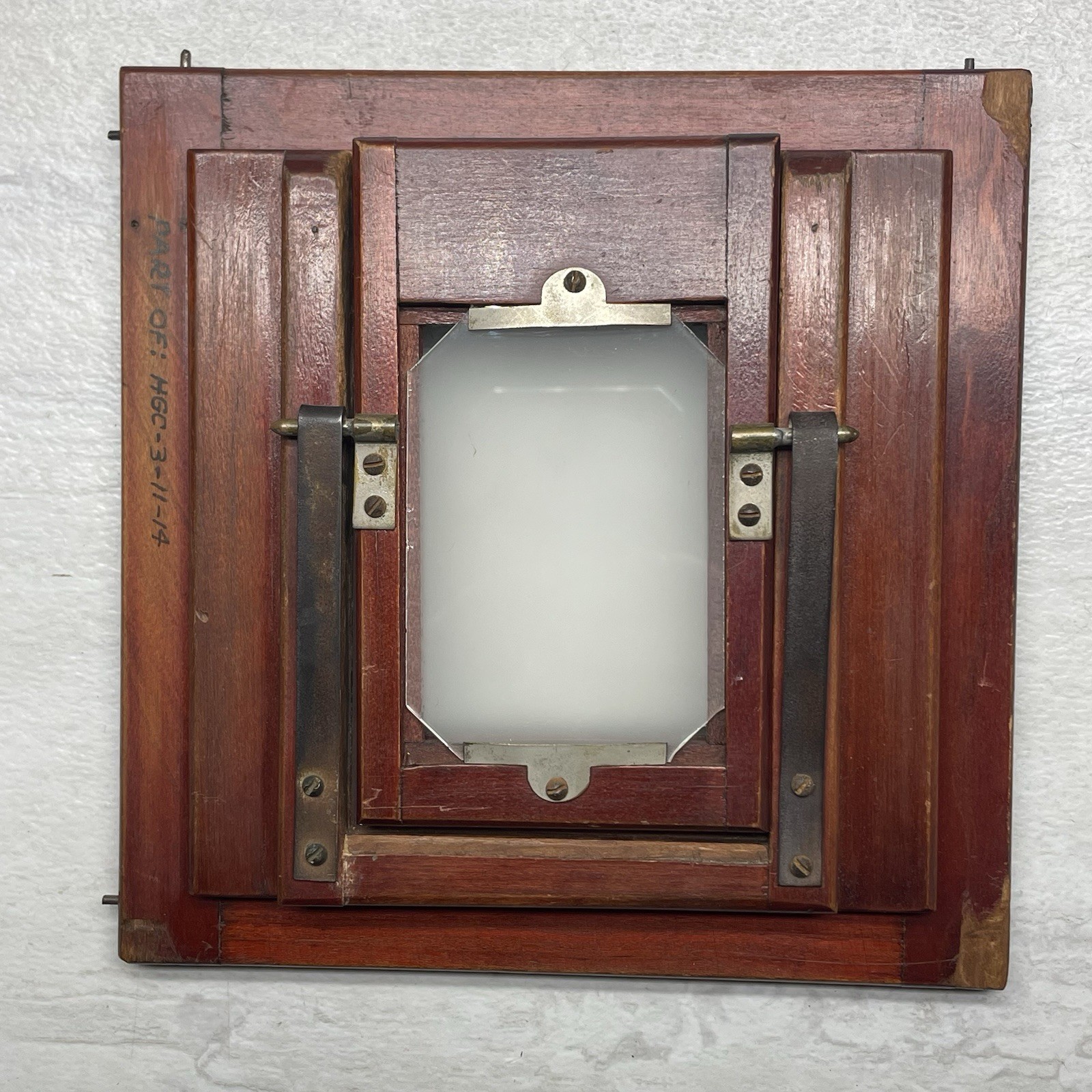 Wood Camera Spring Back Ground Glass & 2 1/4 x 3 1/4 Lisco Film Holder – Vintage