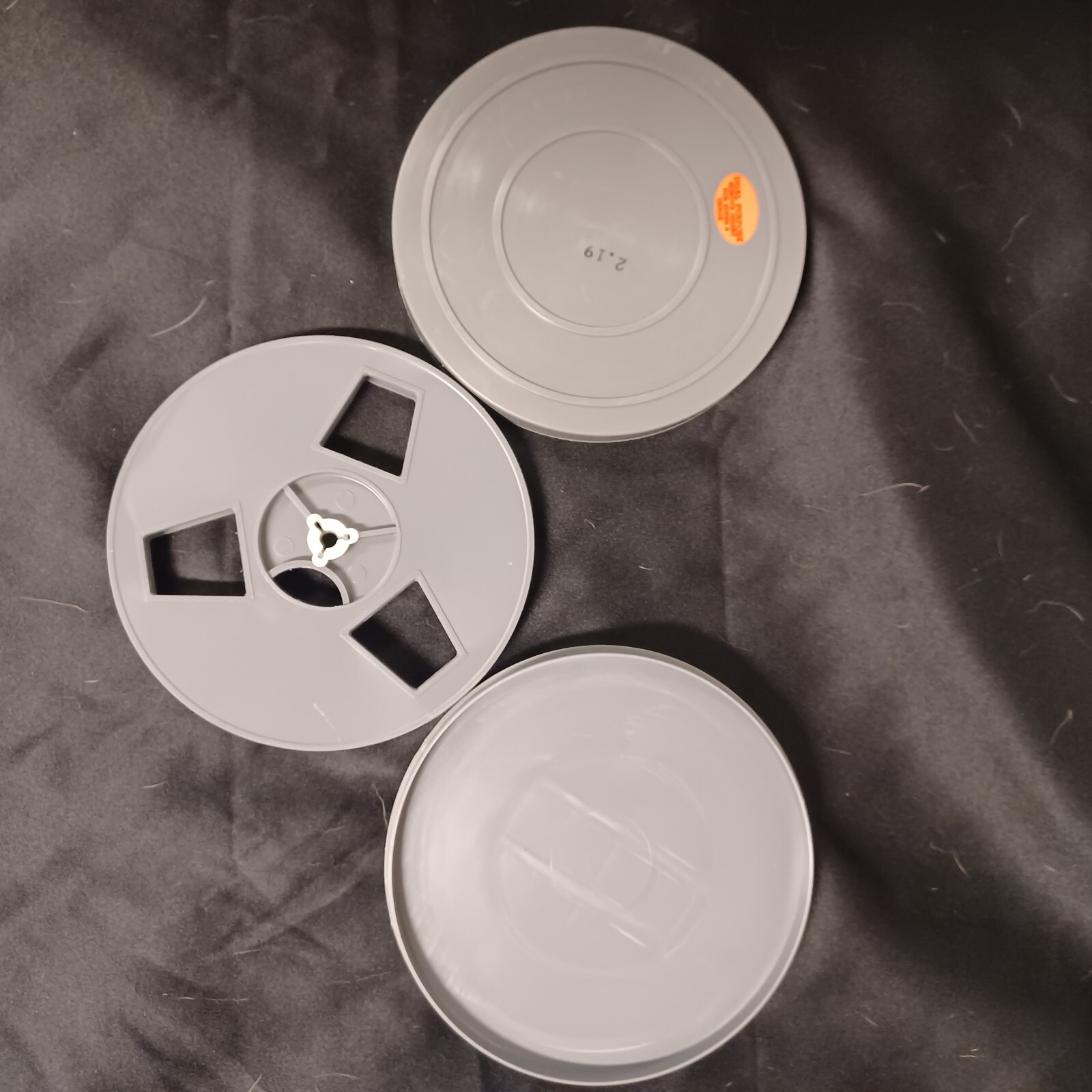 8mm Home Movie Reels (10) 400ft Dual Purpose S8/R8 Cans & Carry Case NOS