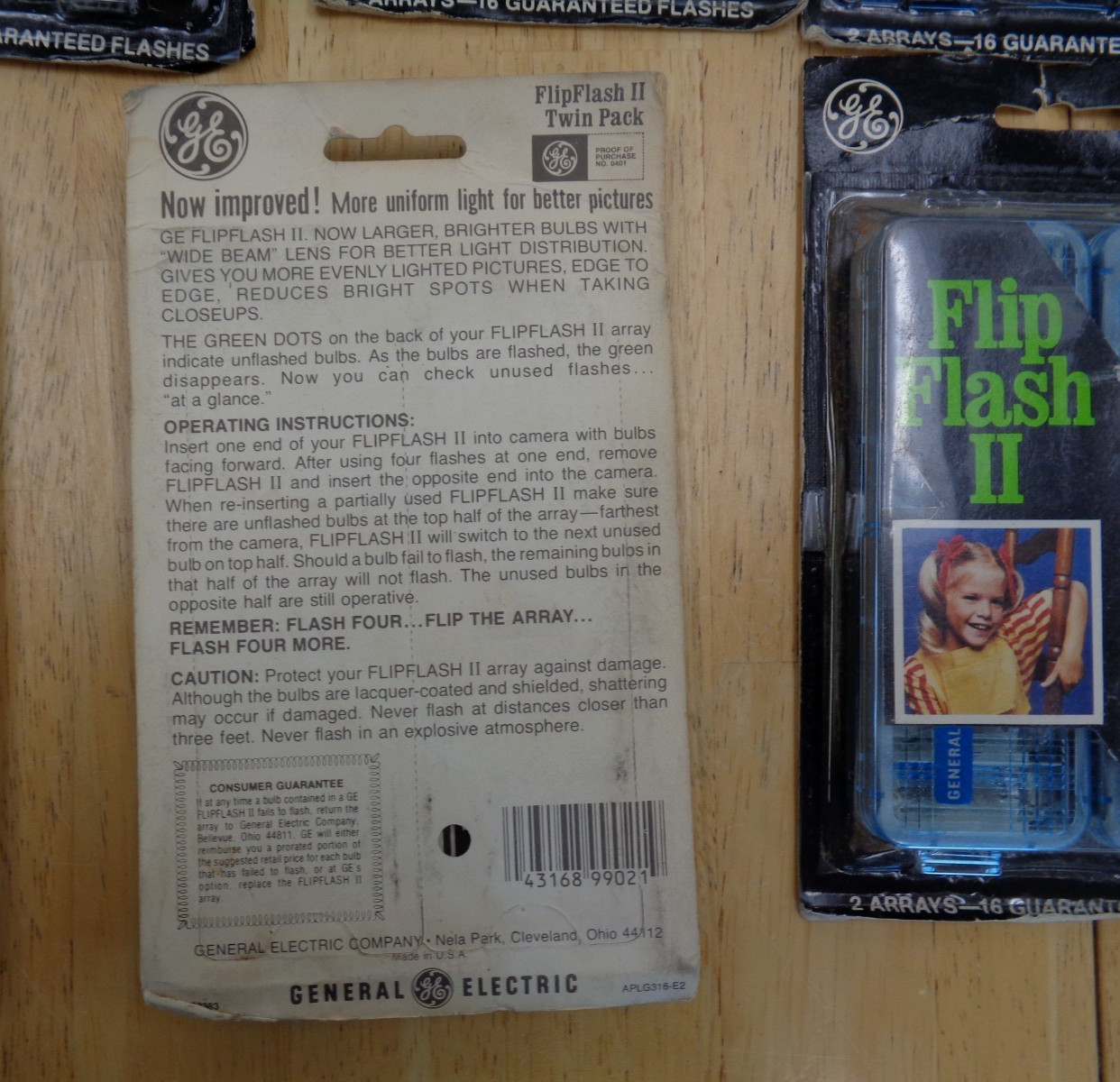 Lot of 25 NOS GE Flip Flash II Twin Pack Flash Pack For Flip Flash Cameras