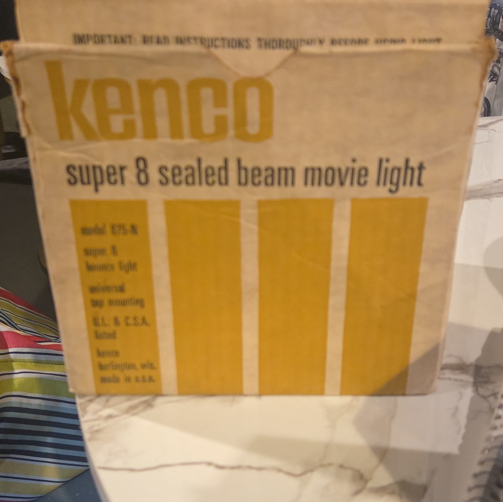 Kenco Movie Light Model 875-N Sealed Beam for Universal Compatibility
