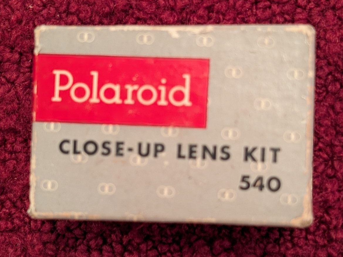 Polaroid Close-Up Lens Kit 540 w/ Leather Case – 3 Lenses In Original Box