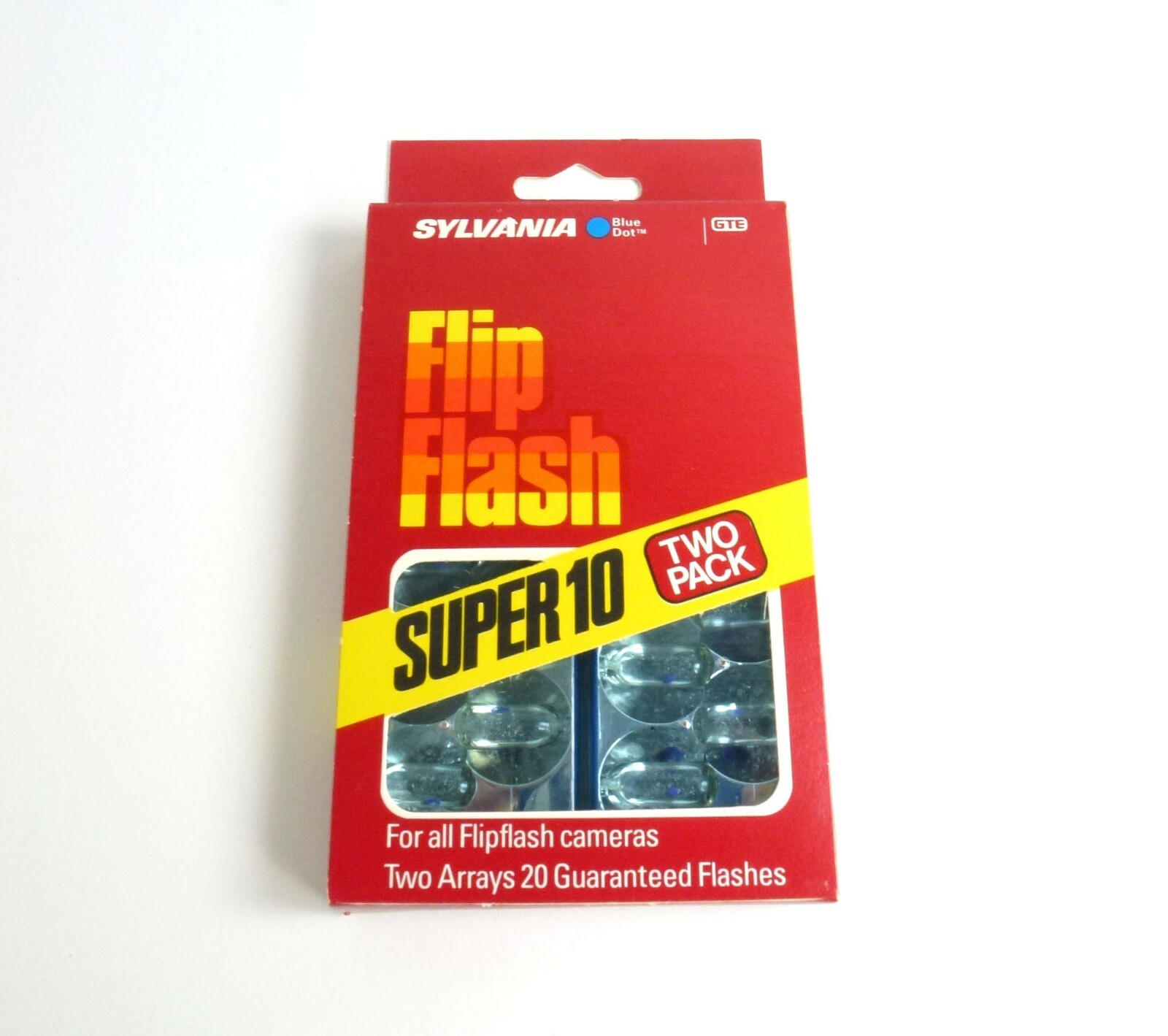 Lot of Two 2 Pack Flip Flash Super 10 Blue Dot Flashbulbs (40 Flashes)