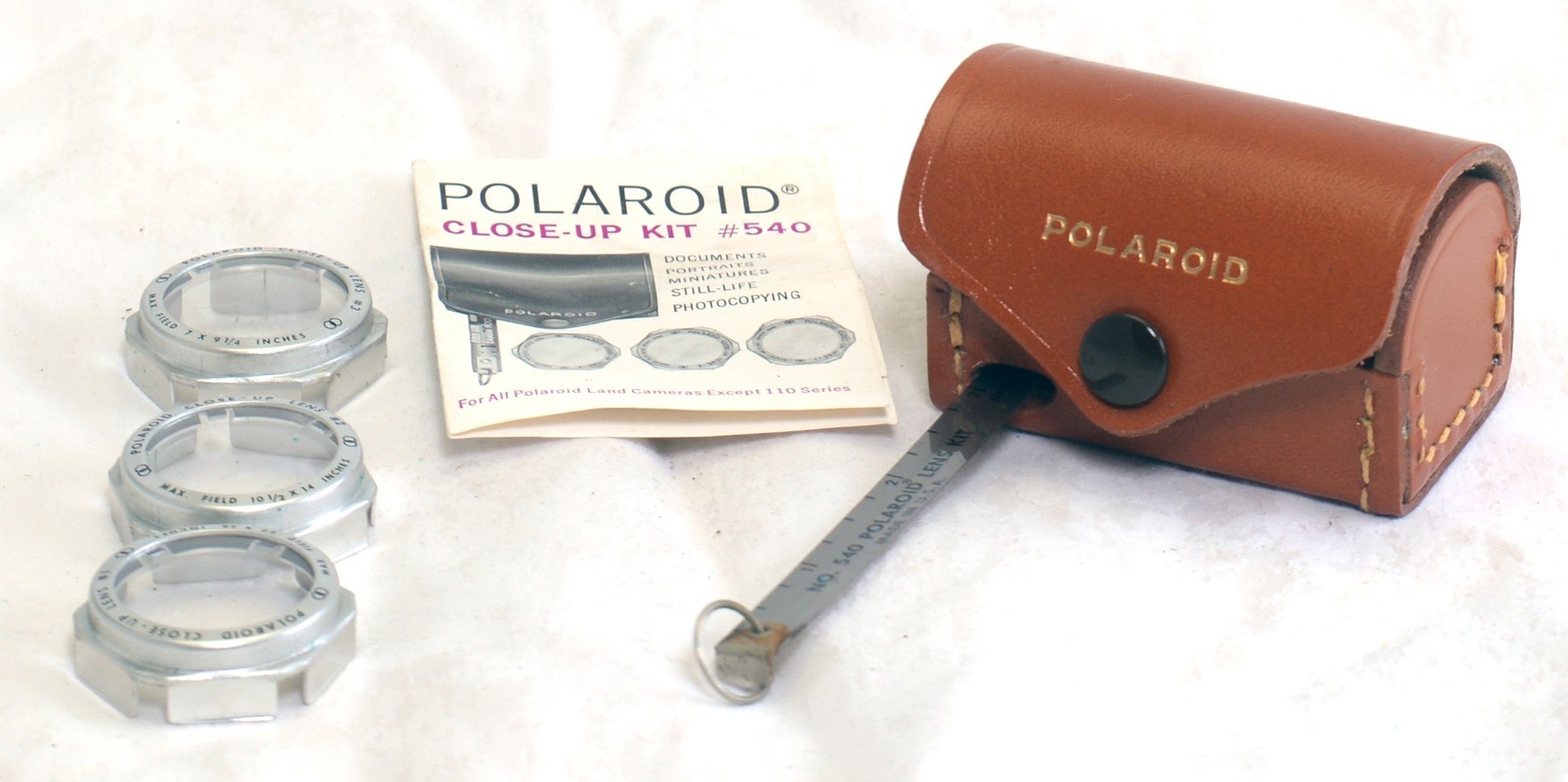 Vintage POLAROID Close-UP Lens Kit #540 for Land Camera w Box Manual