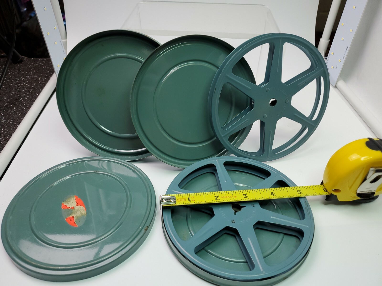 Reelane Thread-o-matic 5″ Film Reel and Canister x2 Preowned