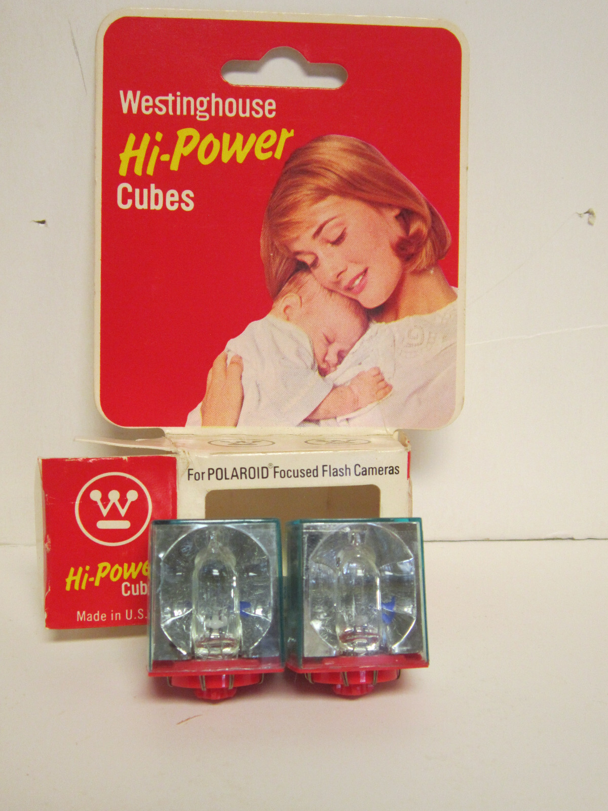 Vintage Westinghouse Hi-Power Cubes Polaroid Focused Flash Cameras Lot Discount