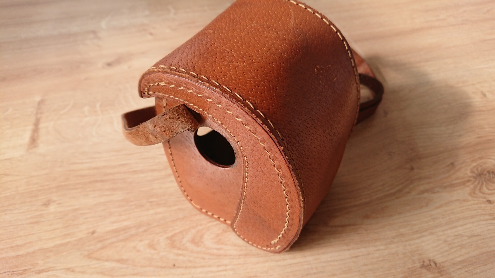 Brown Leather Case Cover for MOM Fotobox Foto Box Hungarian 6×6 cm Film Camera