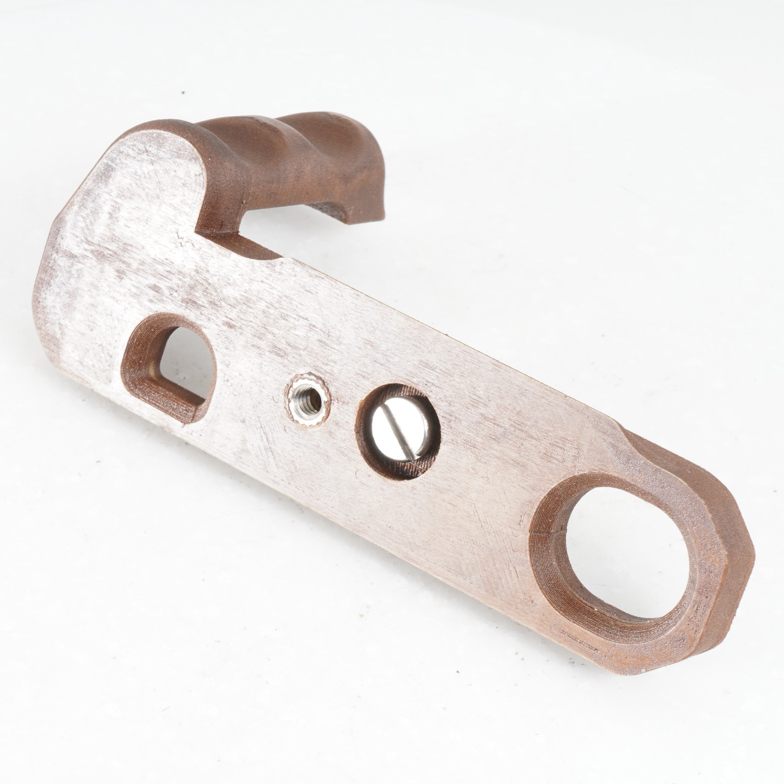 :(3D Printed) Wood Camera Hand Grip for Nikon F2 w/ Arca Swiss Mount