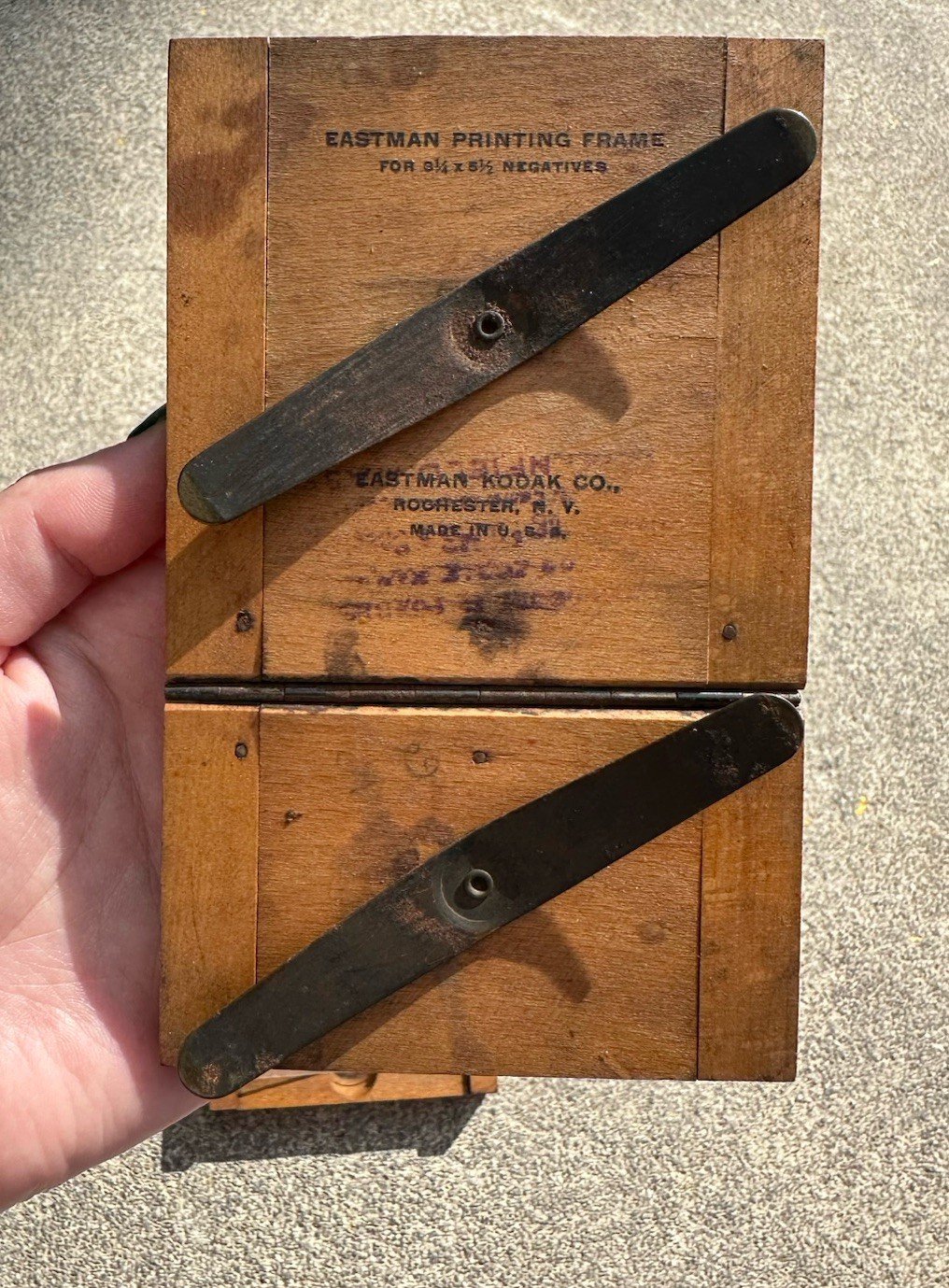 Eastman Kodak Printing Frame For 3 1/4 x 5 1/2 Negatives