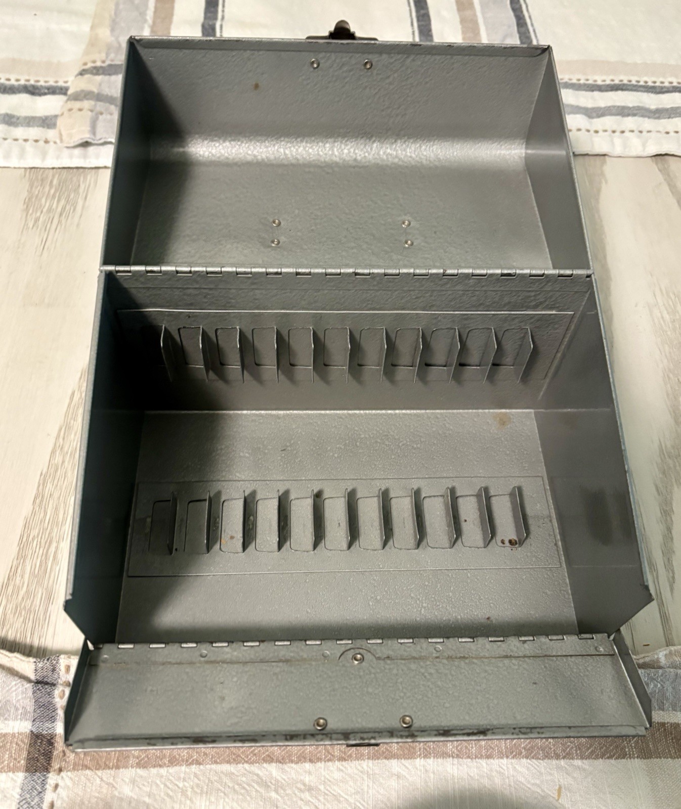 Vtg Lot of 12 8MM Film Canister With Metal The Eagle Lock Company Storage Box