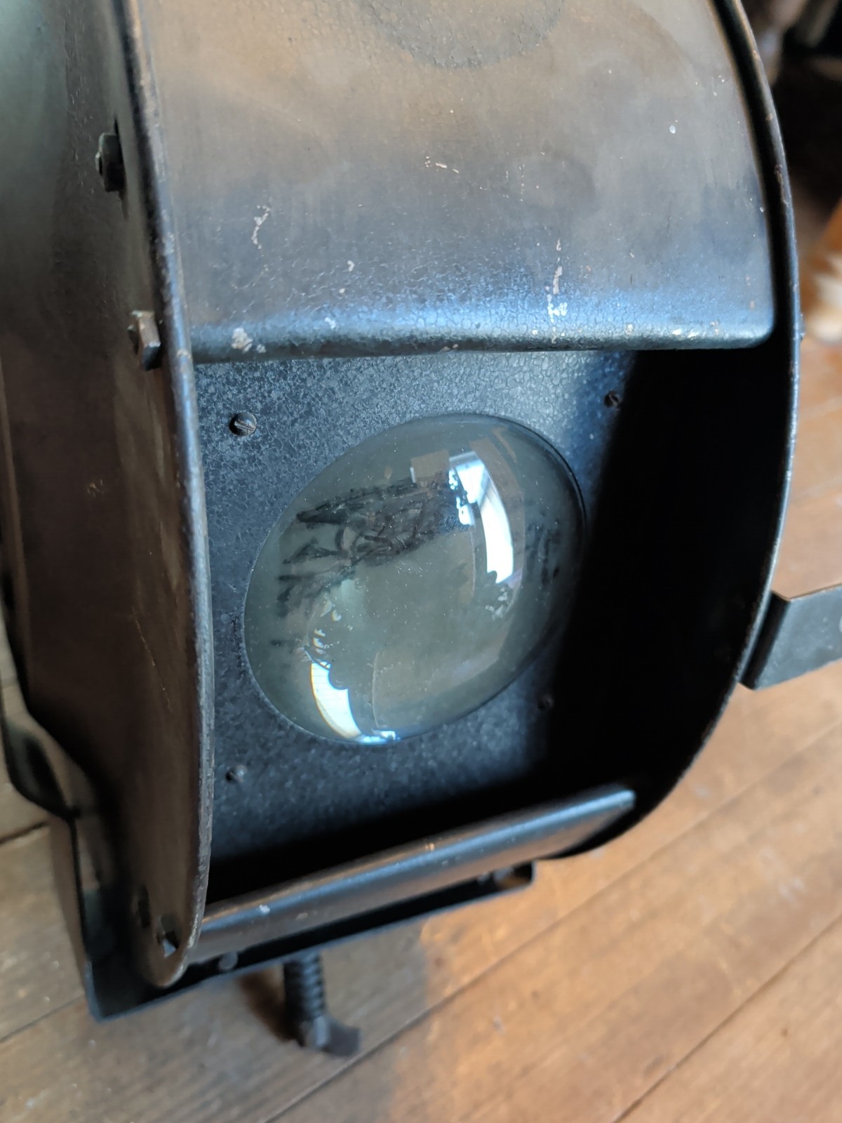 VICTOR ANIMATOGRAPH SPOT FLOOD LIGHT MODEL 10 EARLY FILM RARE METAL STAGE PROP