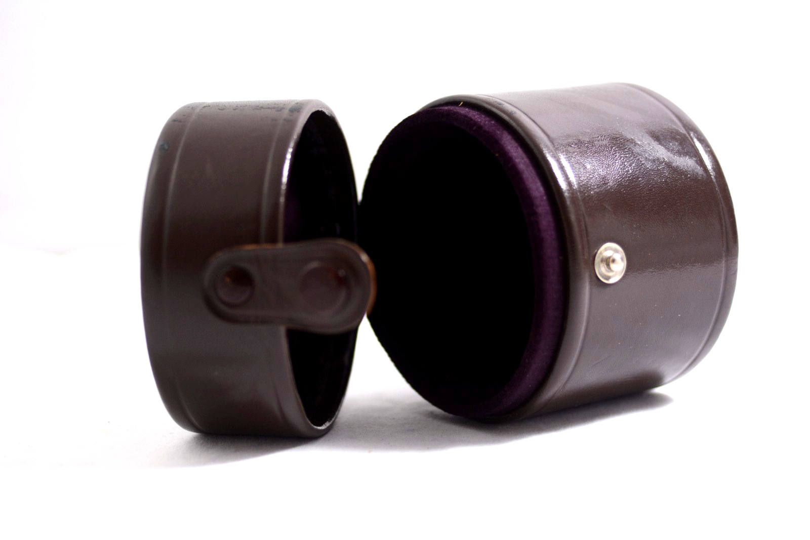 NIKON F NIPPON KOGAKU BROWN LEATHER PRIME CAMERA LENS CASE EXCELLENT)