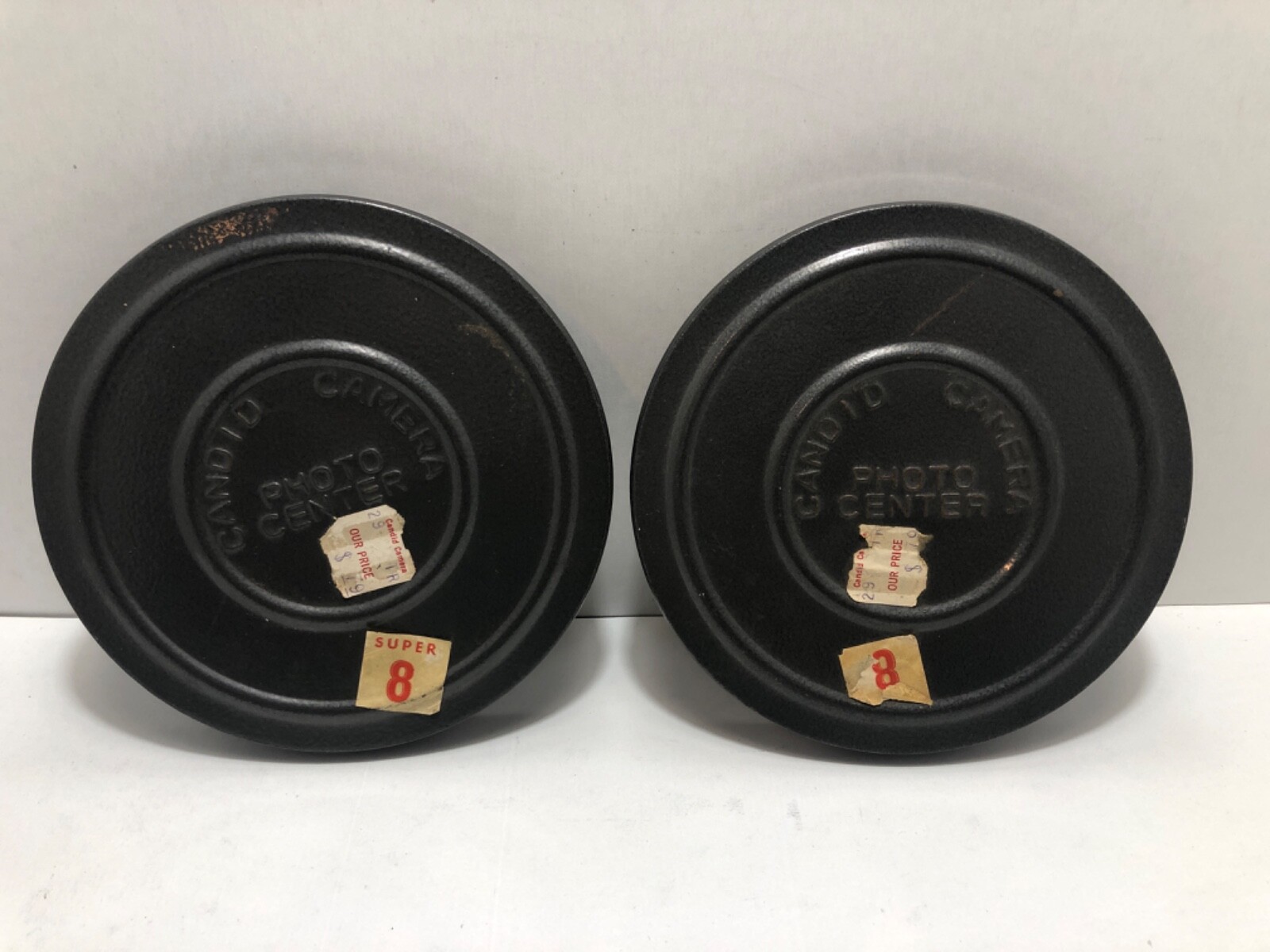 KENCO Regular 8mm Std 8 Movie Auto Take-up Metal Reel & Can WIsconsin X2
