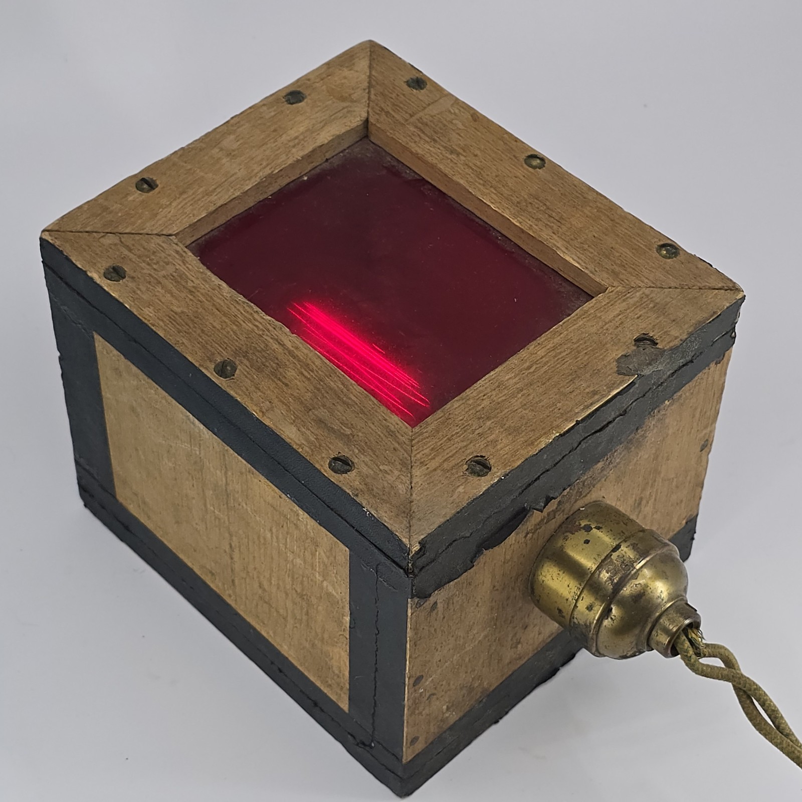 Vintage 1930-40s Dark Room Safelight Box Homemade – Camera Photography