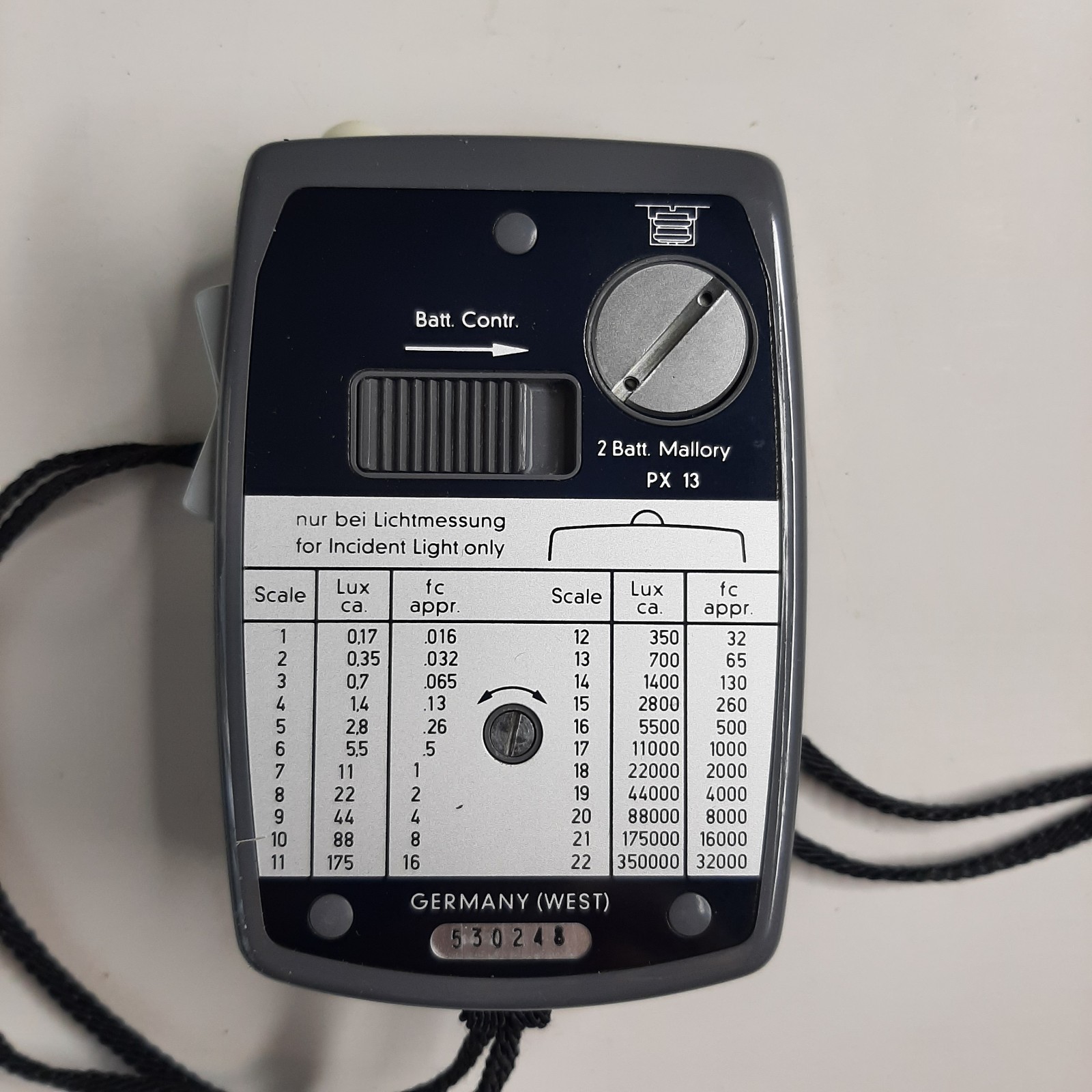 Gossen Luna-Pro Exposure Meter w/ Leather Case, Strap Untested ZA6