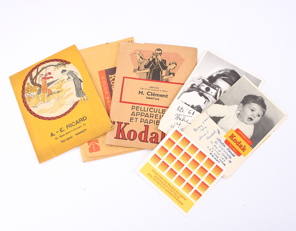 KODAK PATHE PROCESSING ENVELOPES, LOT OF FIVE/cks/203263