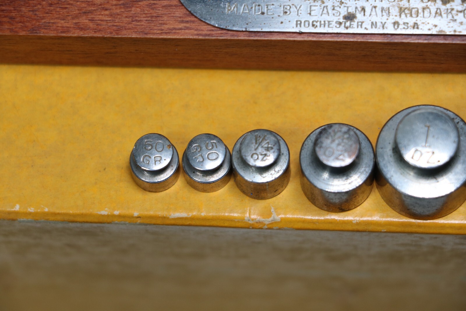 Vintage Kodak Studio Scale Art Deco Complete Weights, Box Chemical, Balance Beam