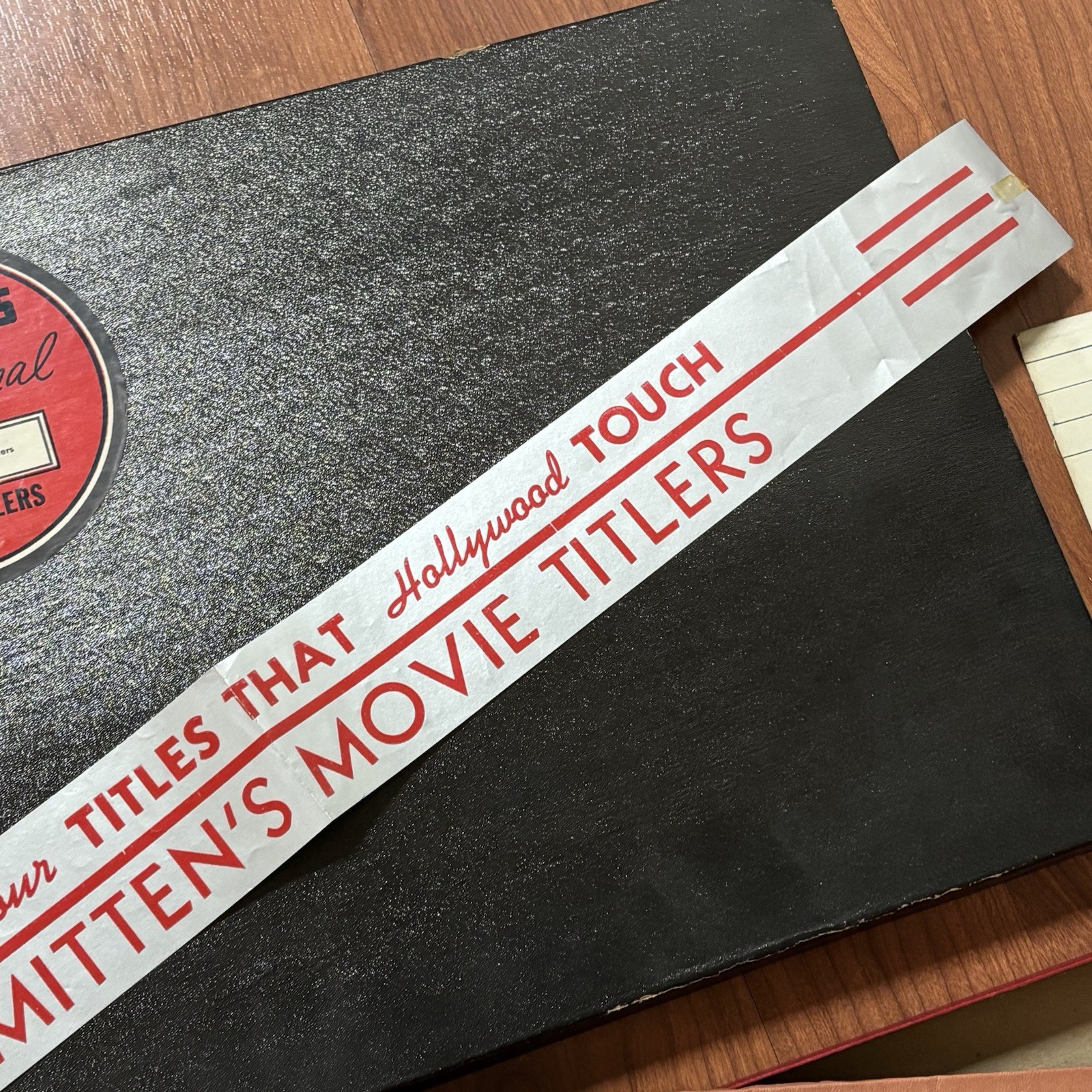 Vintage MITTEN’S Professional Movie Titler 272 Pin-In-Back Letters Original Box