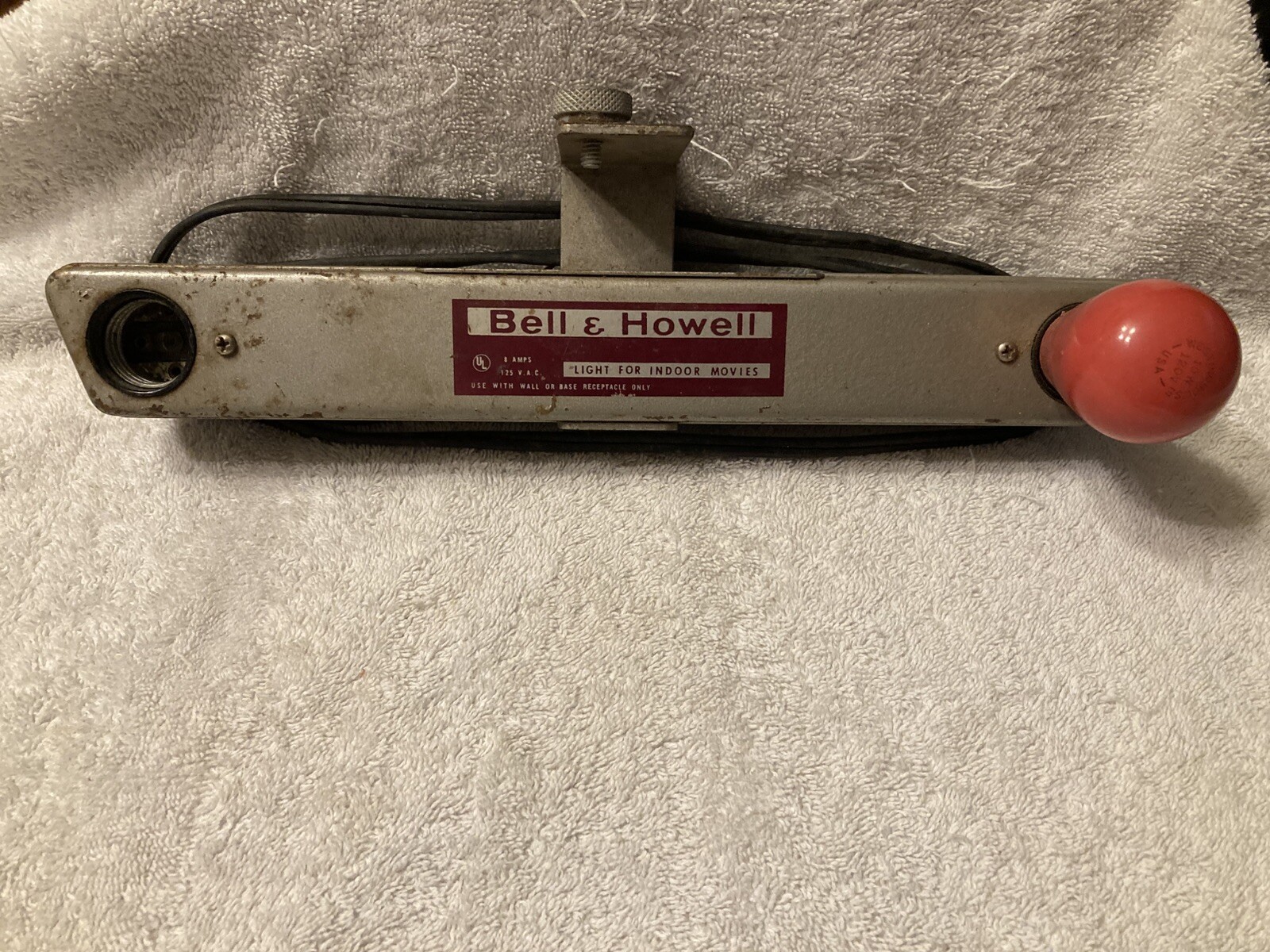 Vintage Bell & Howell Flood Light Bar Lamp, Light For Indoor Movies.