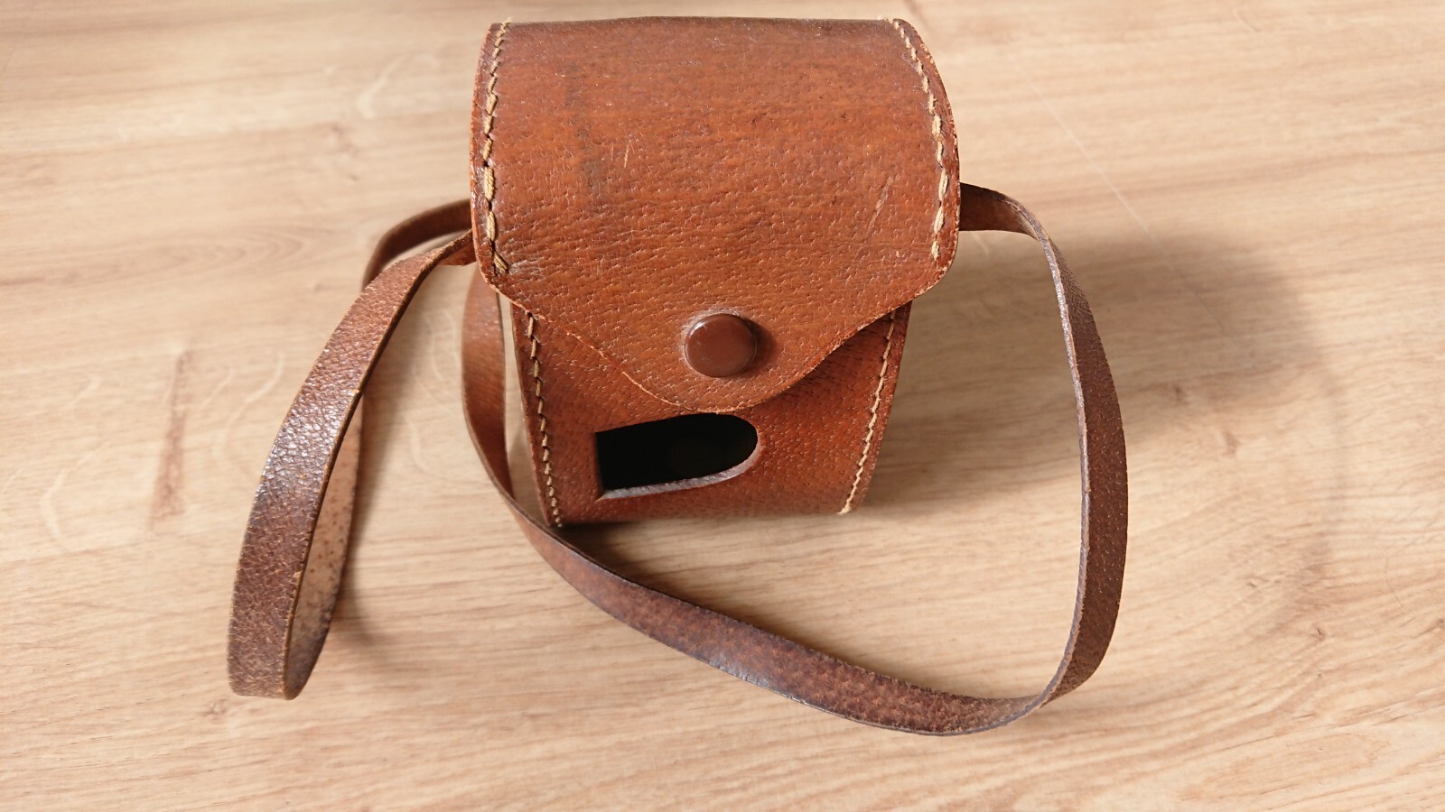 Brown Leather Case Cover for MOM Fotobox Foto Box Hungarian 6×6 cm Film Camera