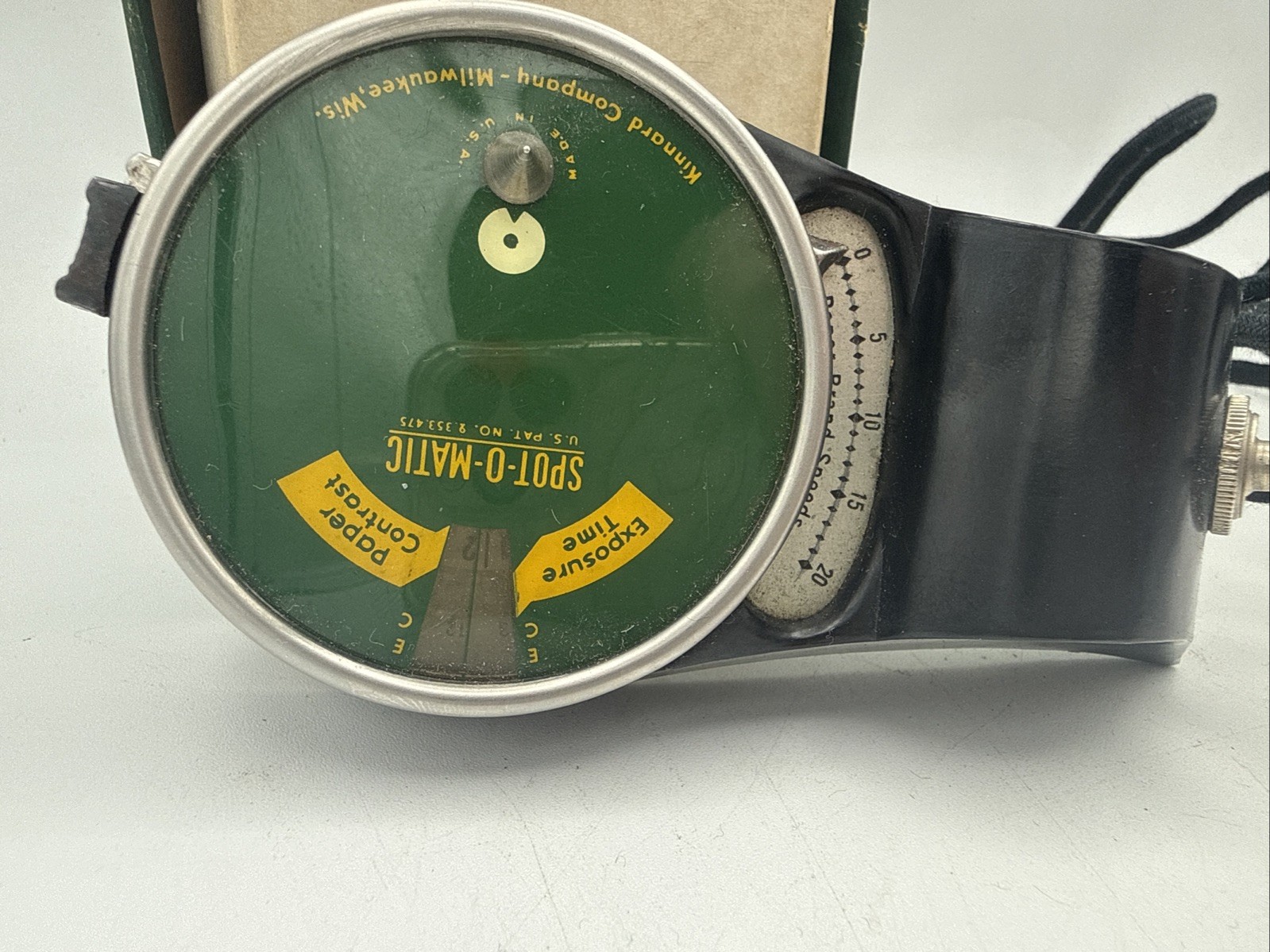 VTG Kinnard Spot-O-Matic Enlarging Meter w/ Box Instructions , Manual not Tested