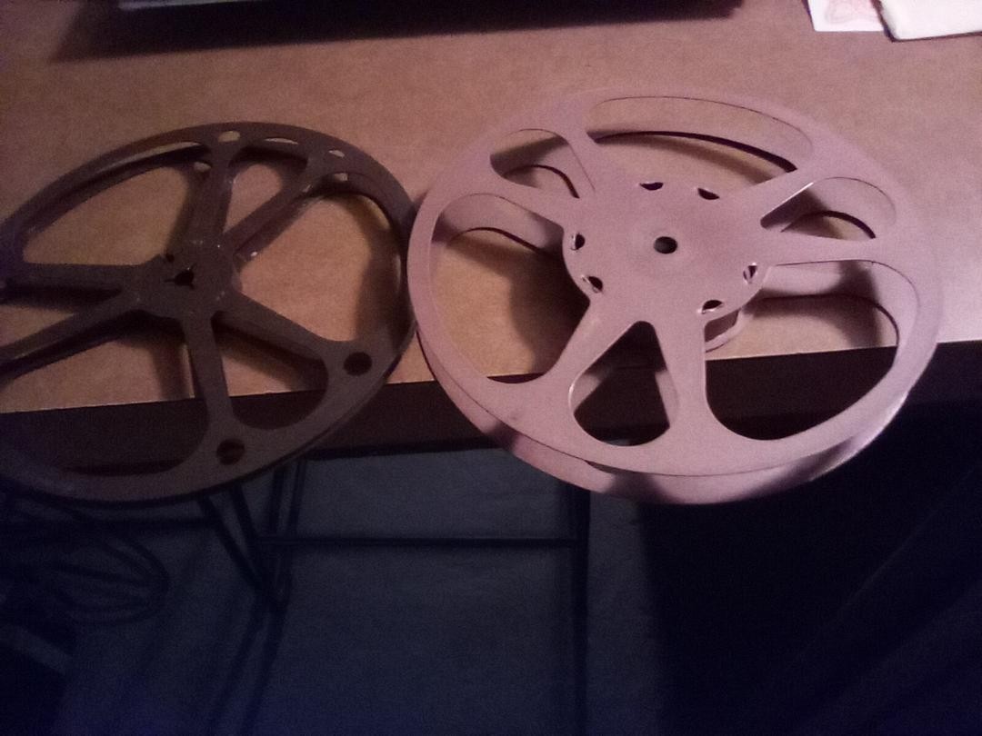 TWO SMALL FILM reels one 8mm…other 16mm