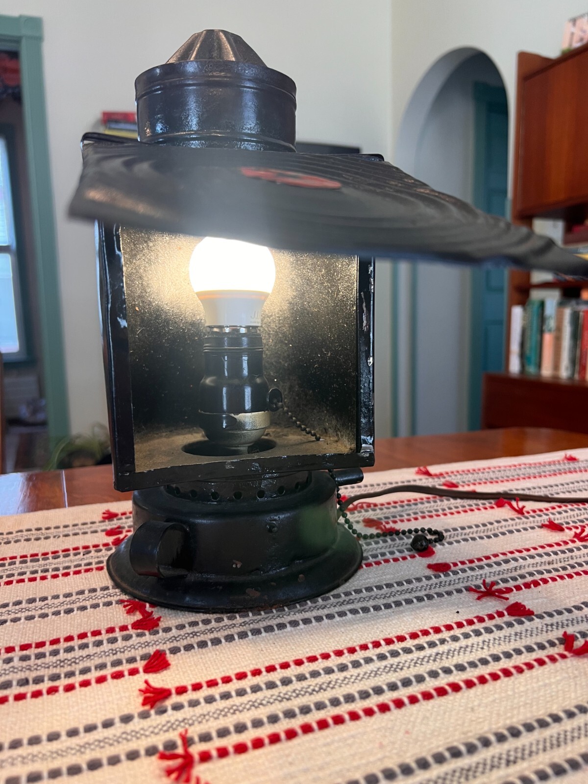 Vintage Ideal No. 2 Darkroom Illuminator Lantern Modified Working Lamp