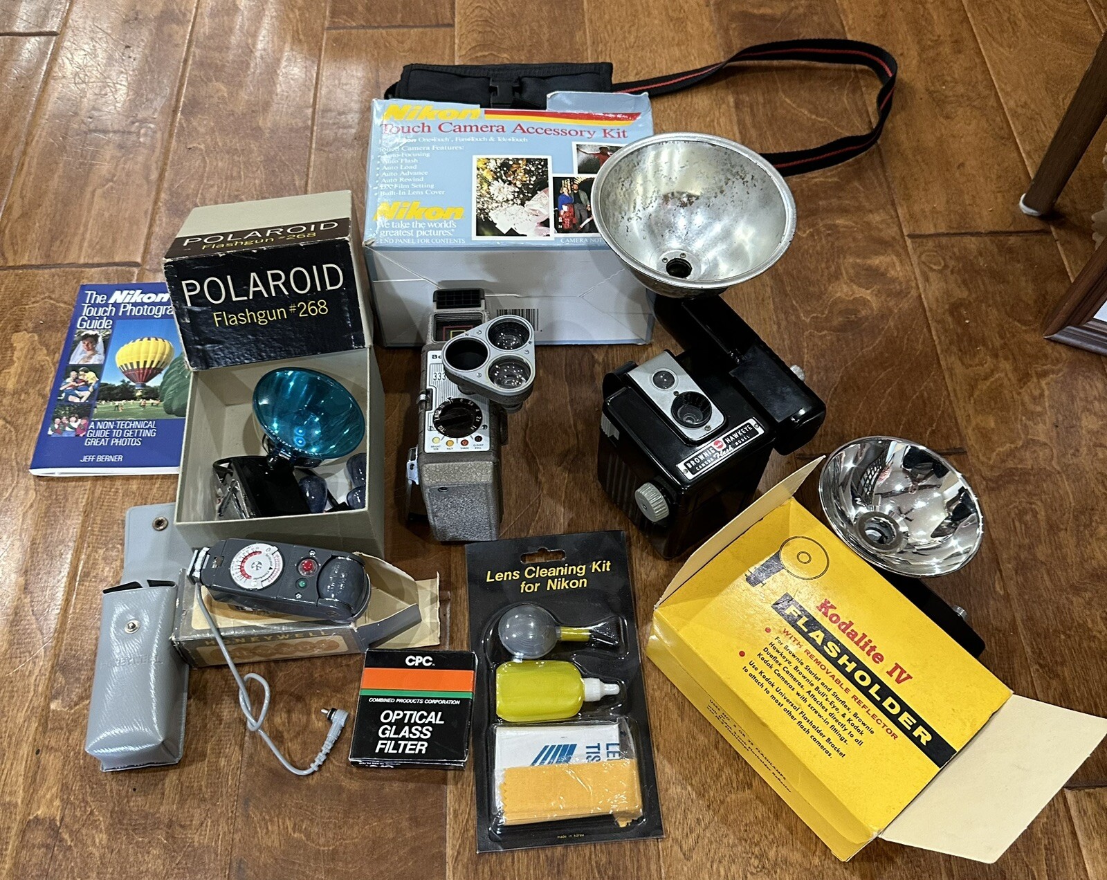 Mixed Lot Of Vintage Camera Accessories Parts Untested