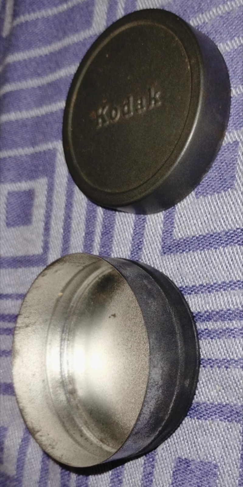 Vintage Kodak Film Tin Canister for Roll of Film Metal Silver 2″ Can